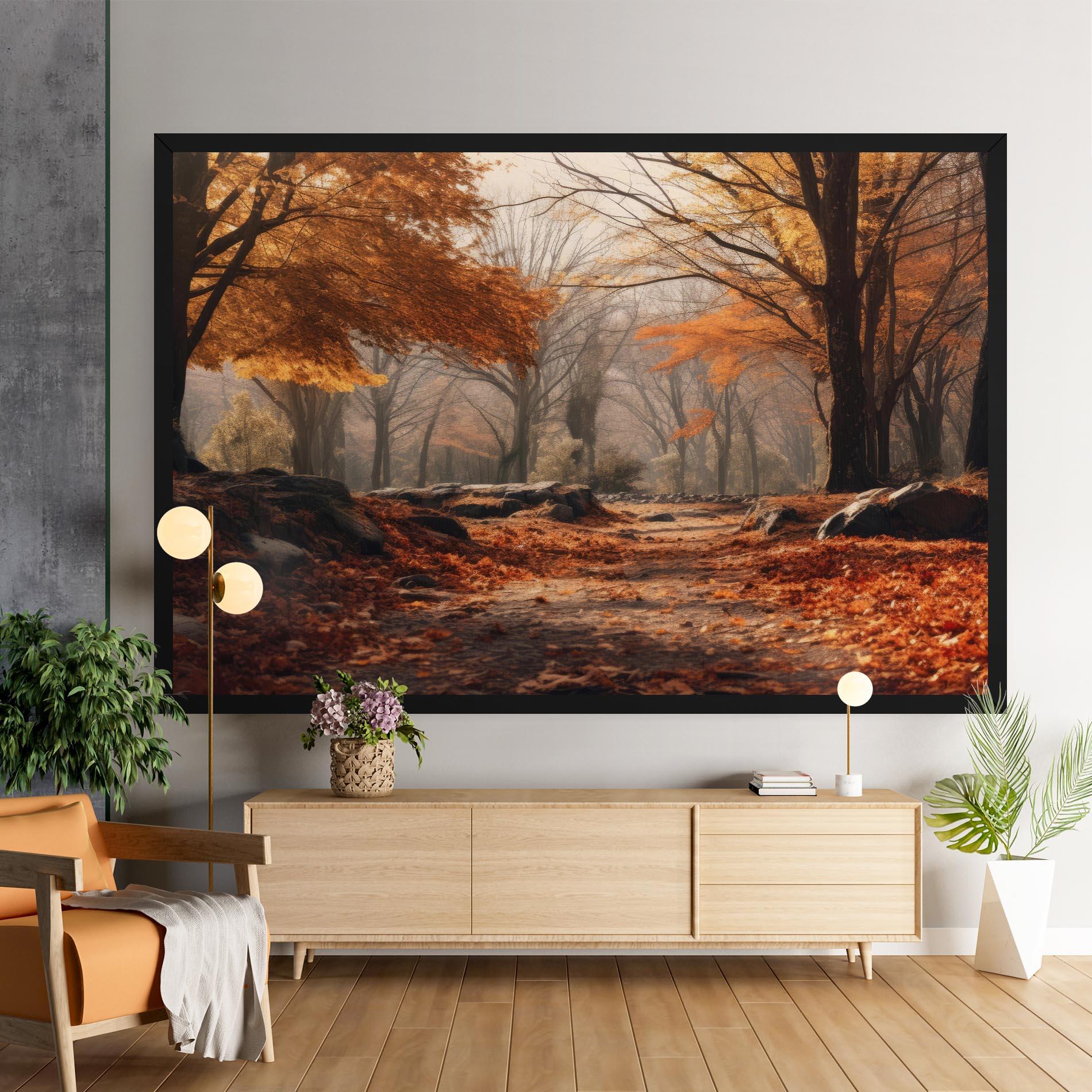 Leinwandbild Autumn Forest mockup 9
