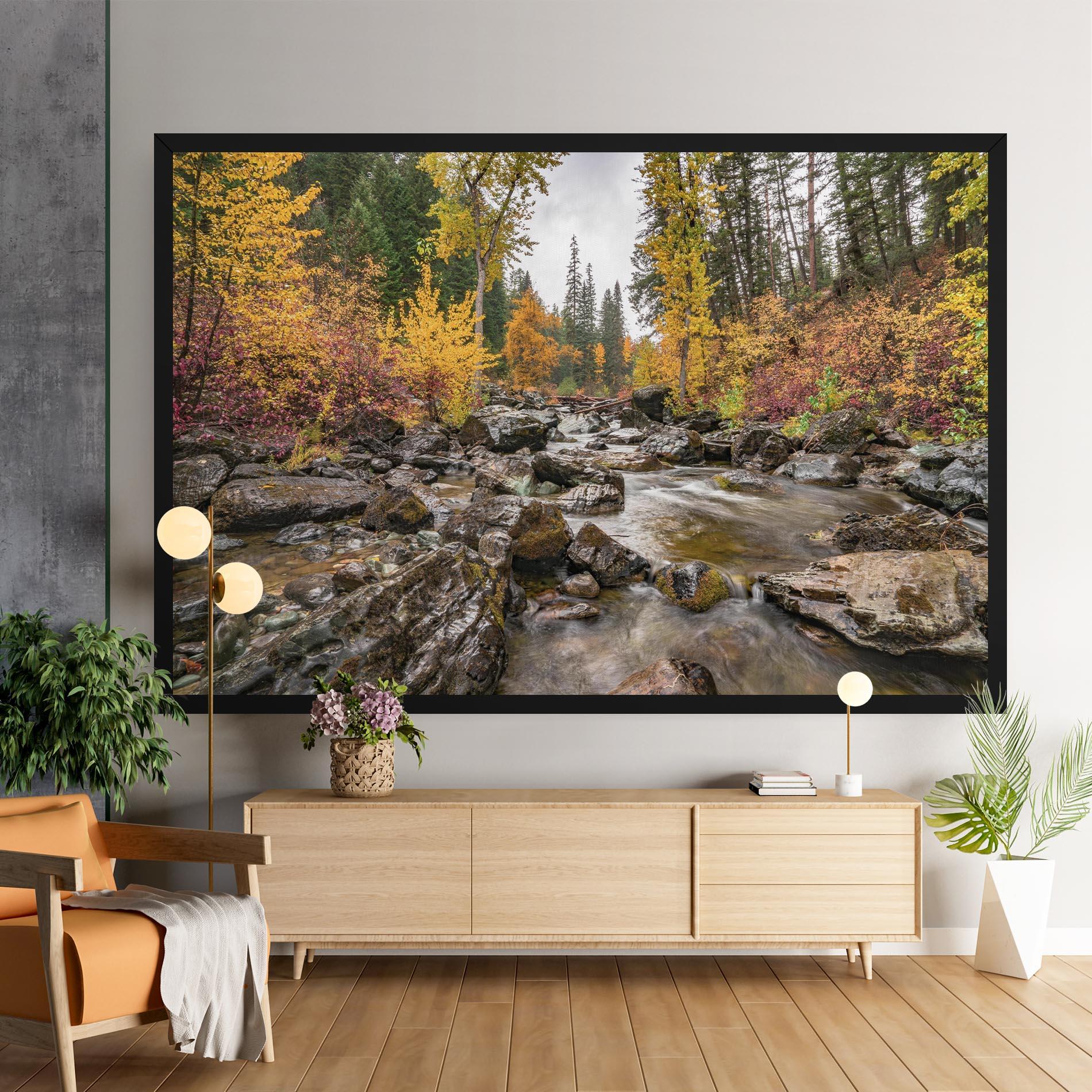 Leinwandbild Autumn Stream mockup 9