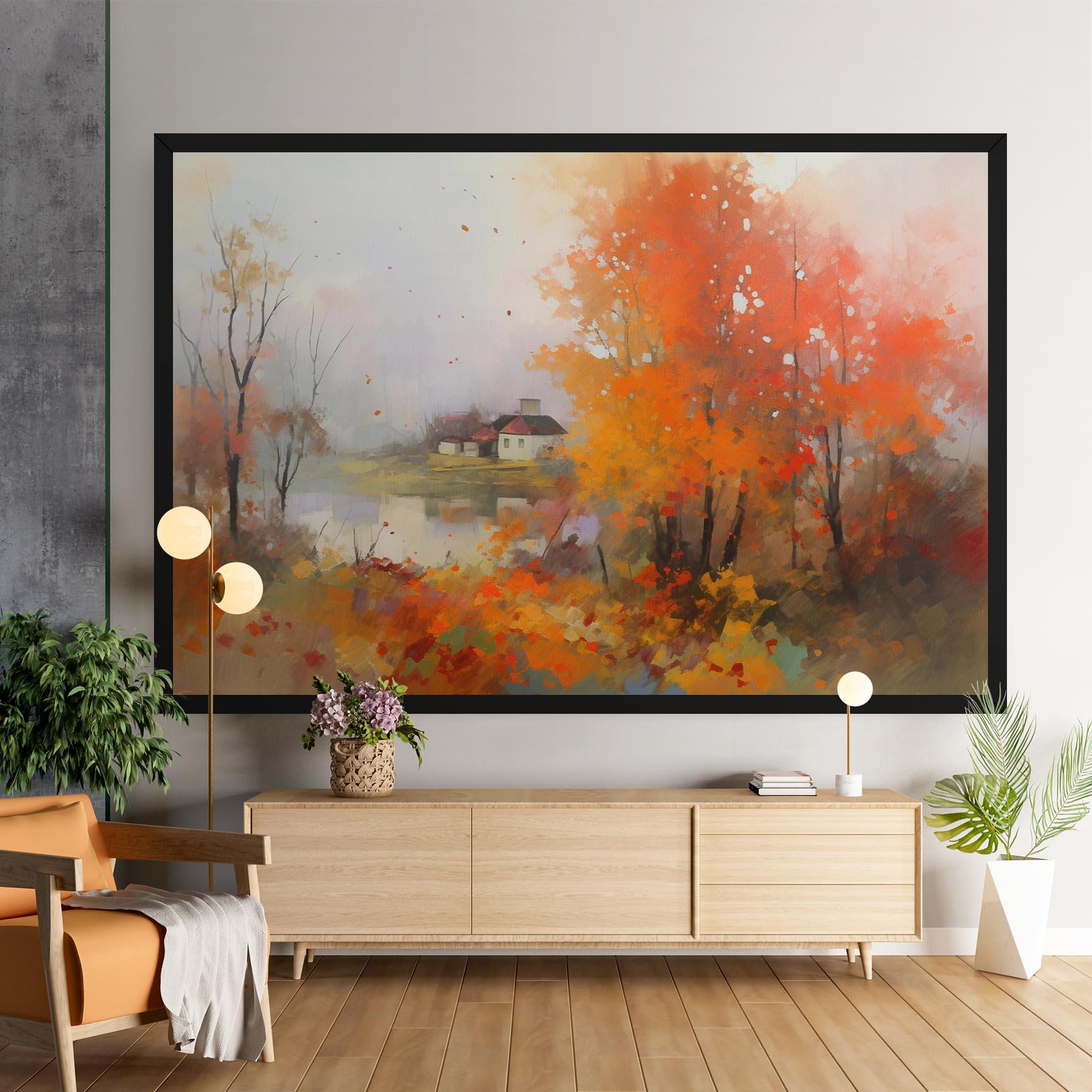 Leinwandbild Autumnal Painting mockup 9