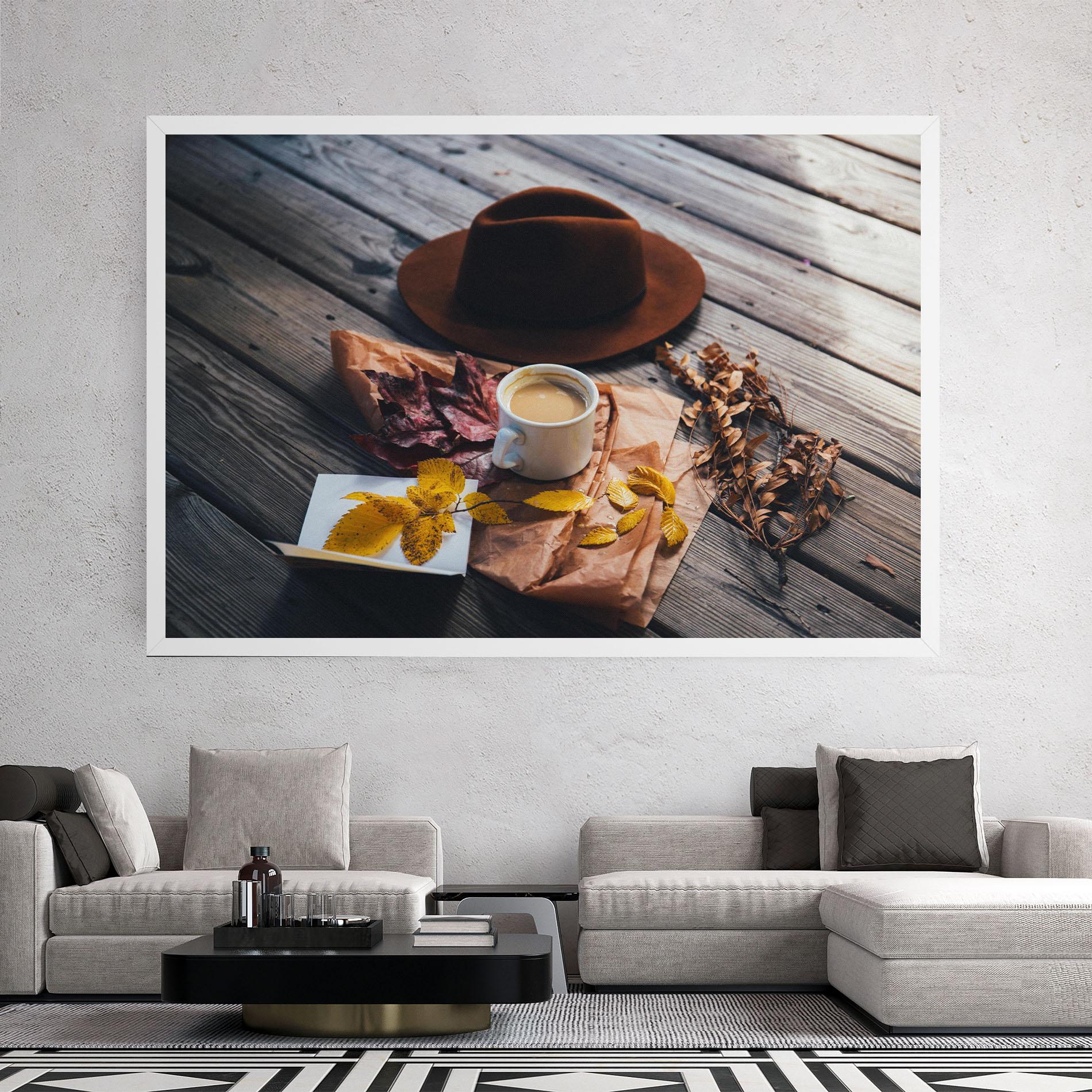 Leinwandbild Autumn Coffee Vibe mockup 2