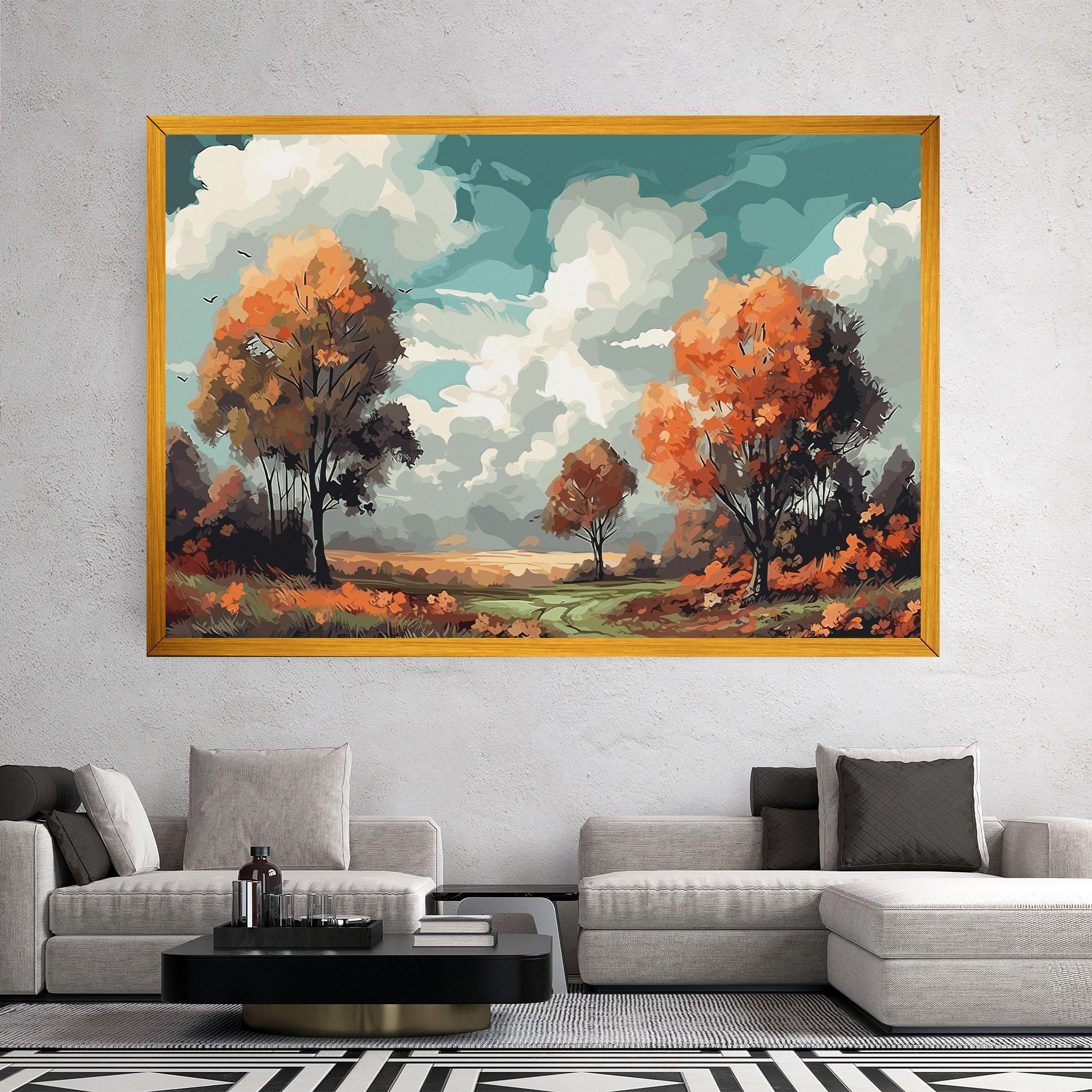 Leinwandbild Autumn Art mockup 2