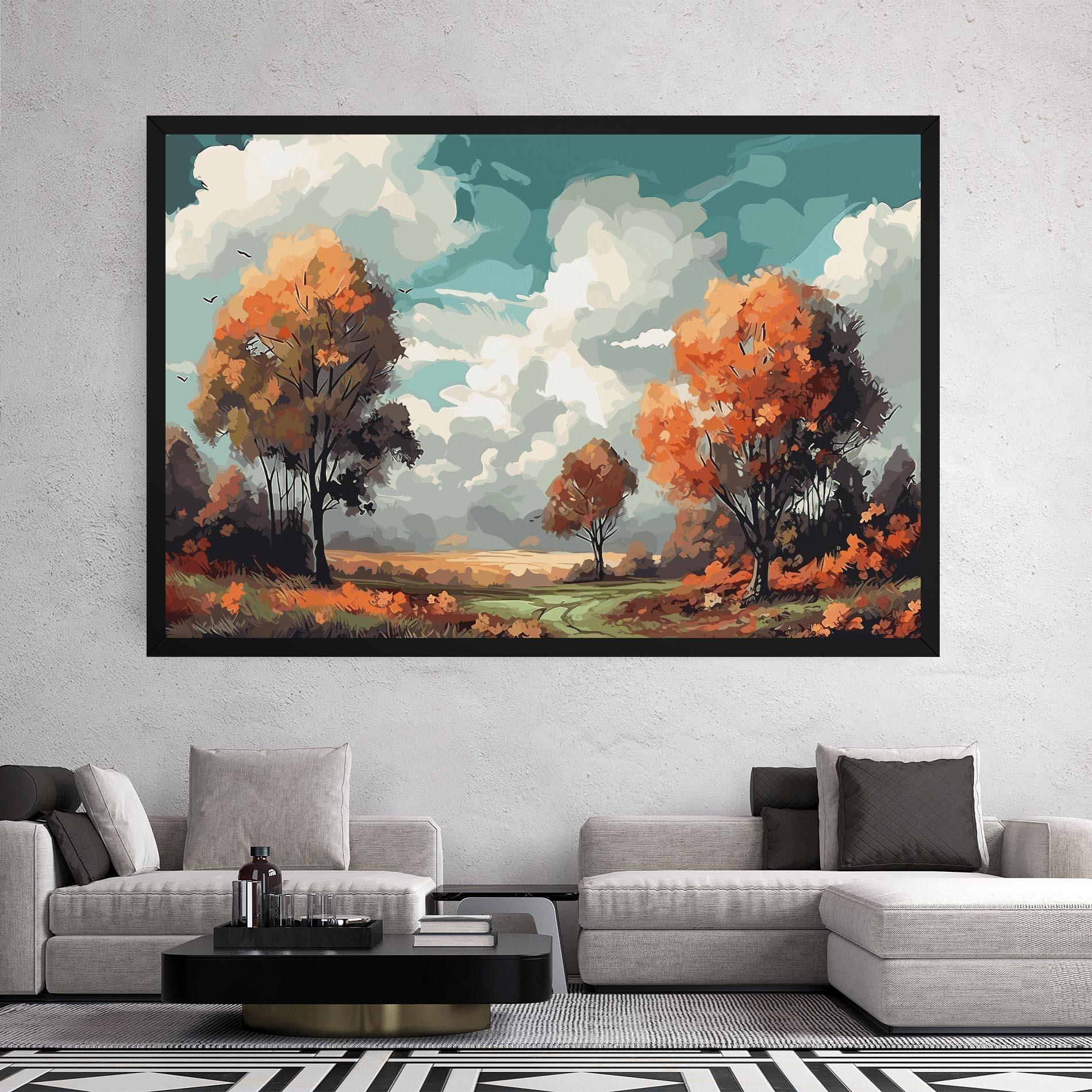 Leinwandbild Autumn Art mockup 2