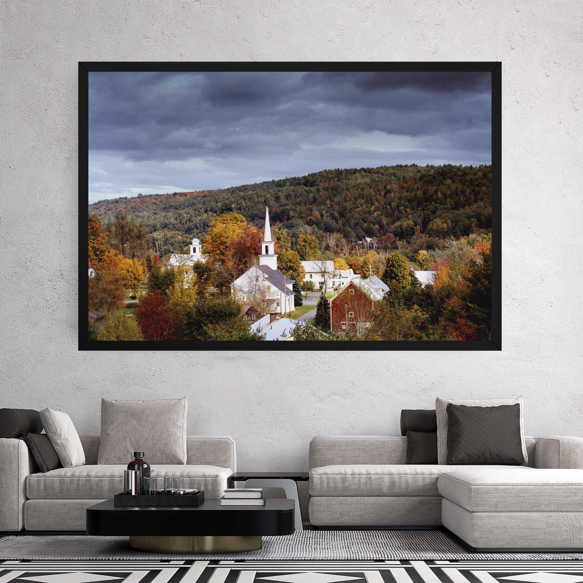 Leinwandbild Autumn Trees mockup 2