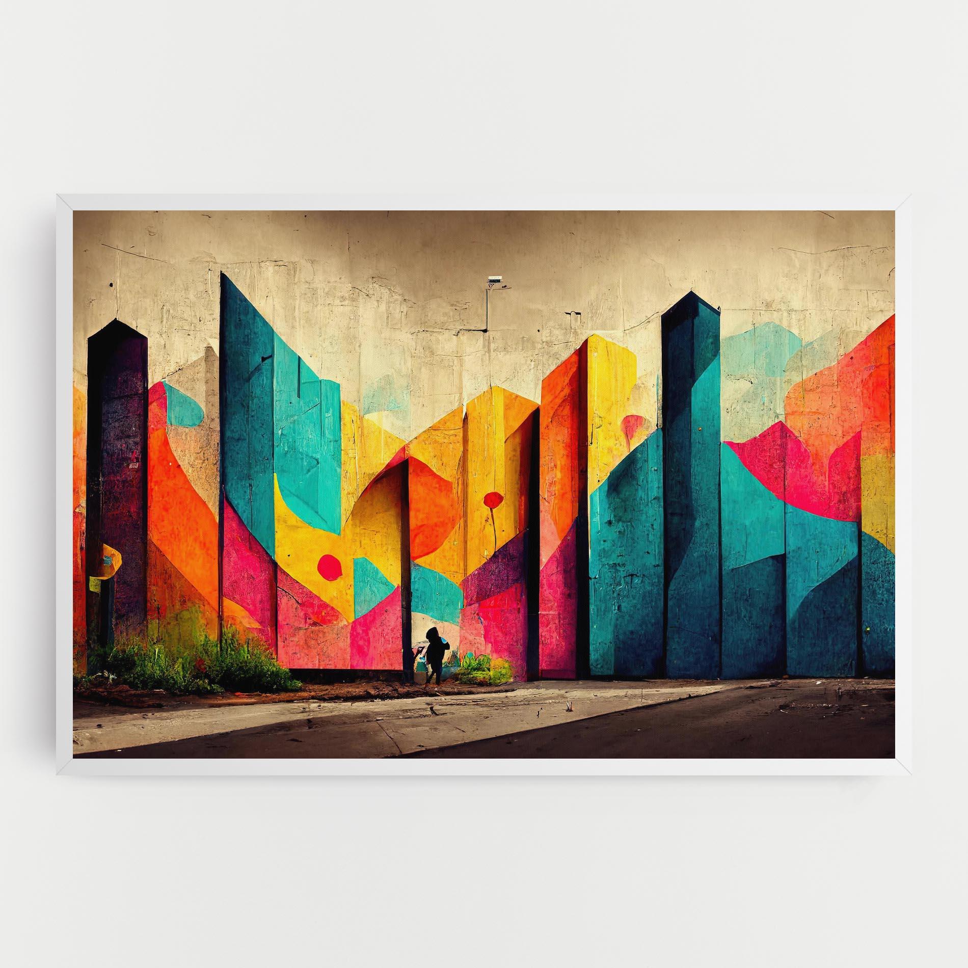 Leinwandbild Abstract City Color mockup 0