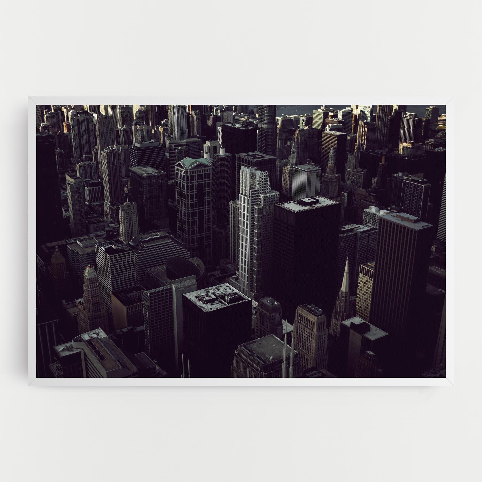 Leinwandbild Black Cream Building mockup 0