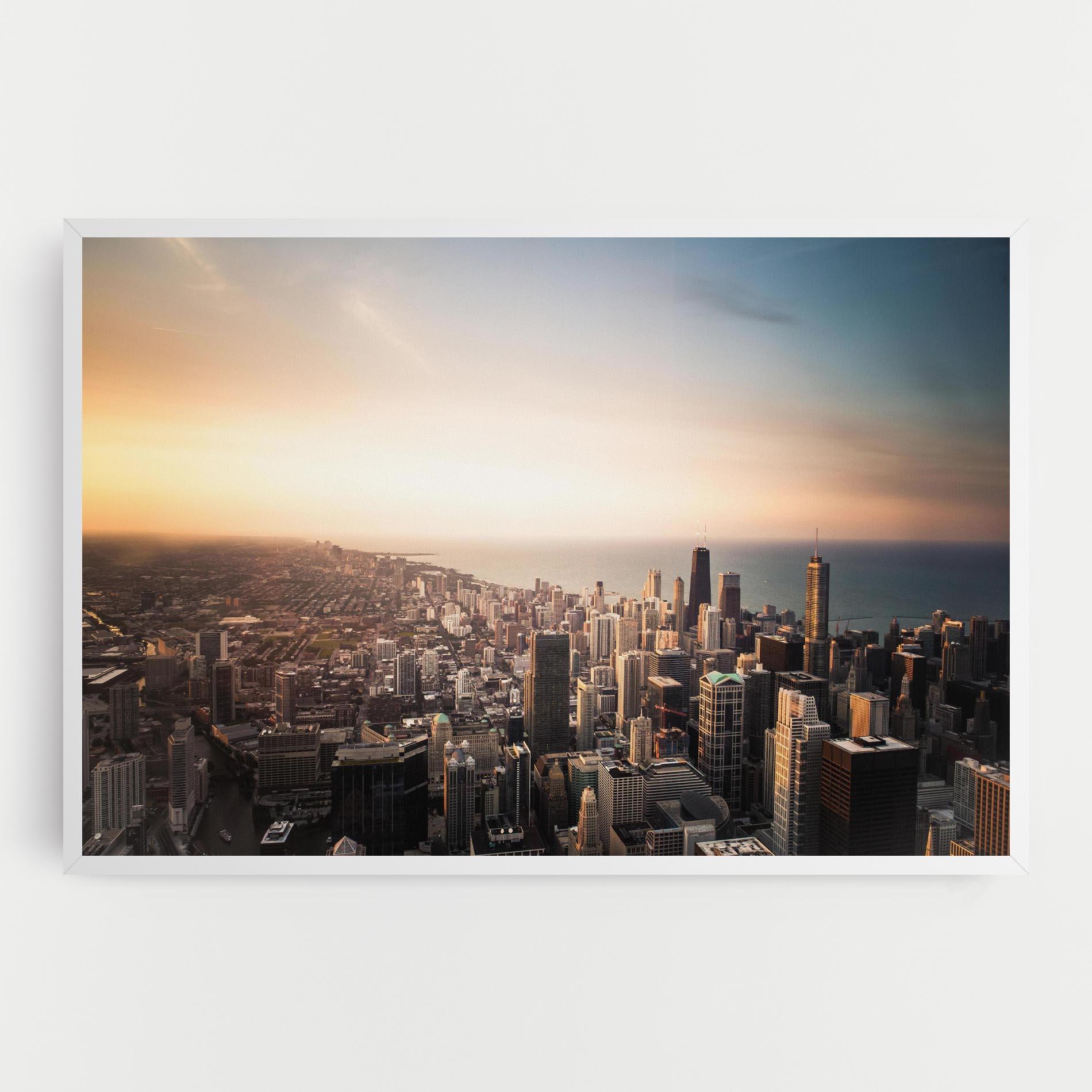 Leinwandbild City Buildings mockup 0