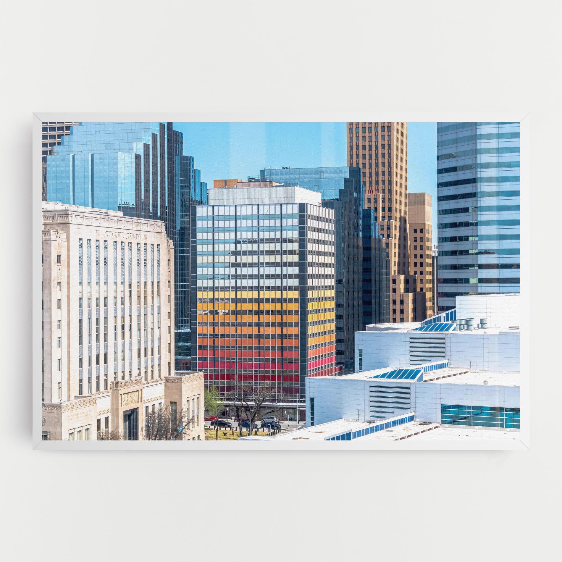 Leinwandbild Colorful Urban Building mockup 0