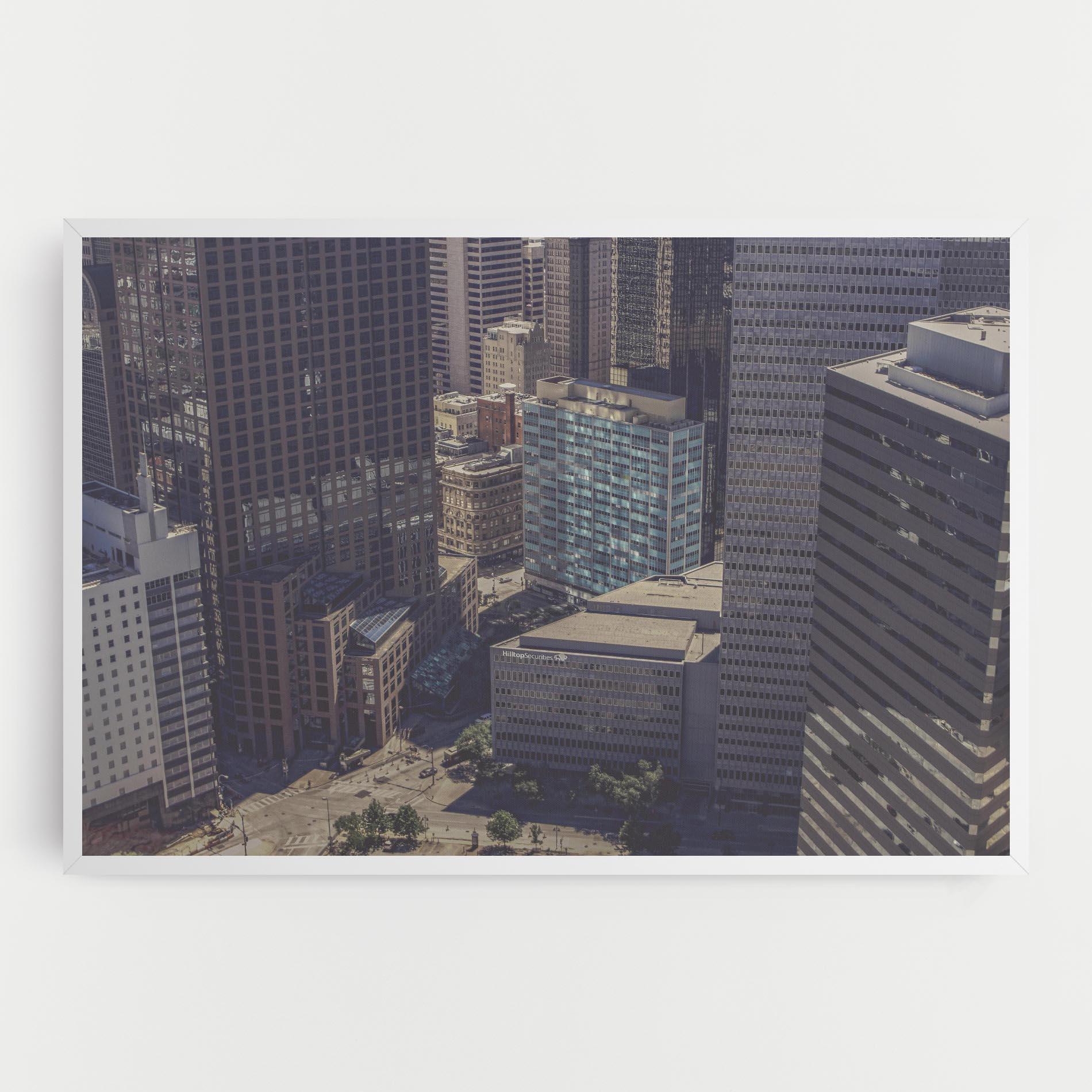 Leinwandbild Cream Light Building mockup 0