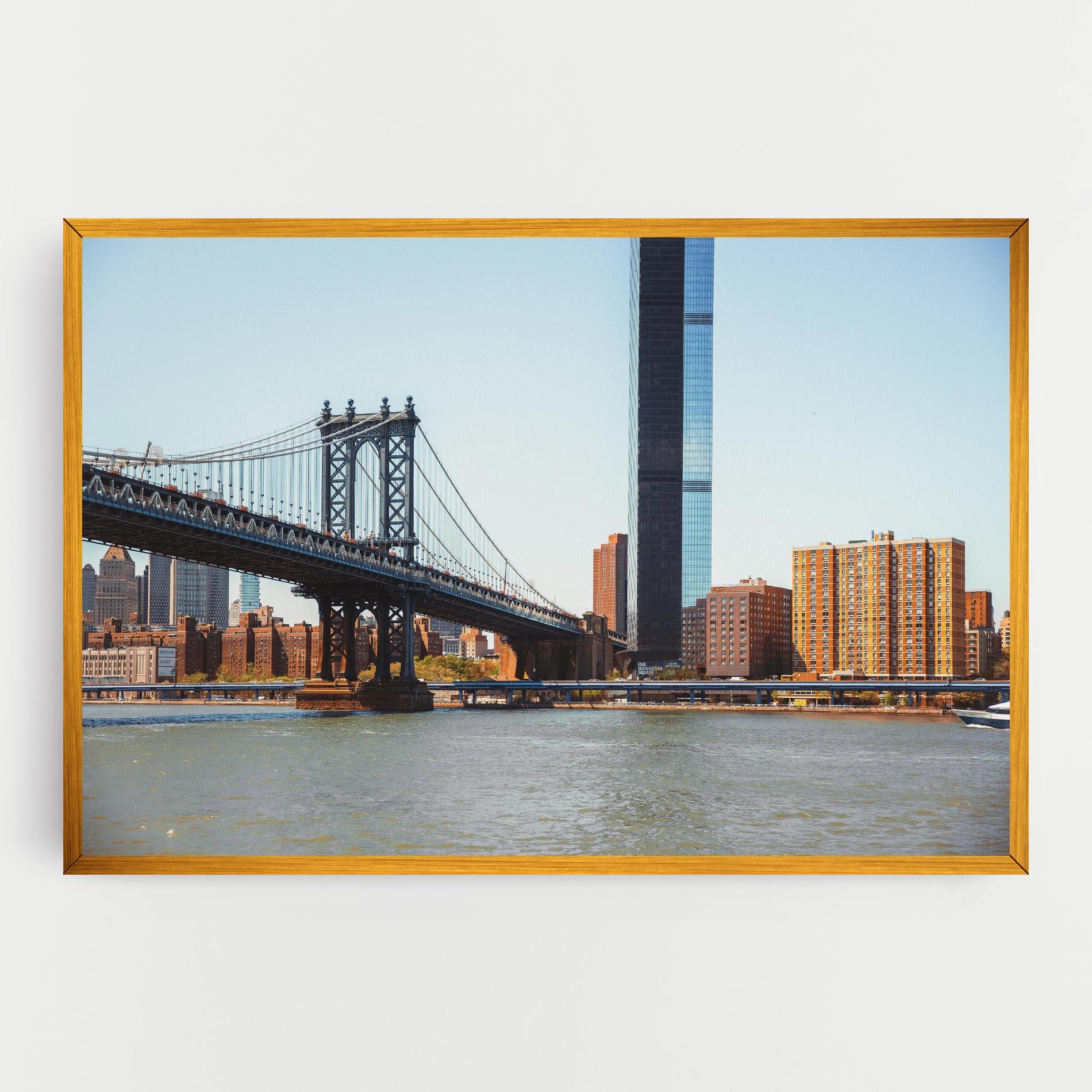 Leinwandbild Big City Bridge mockup 0