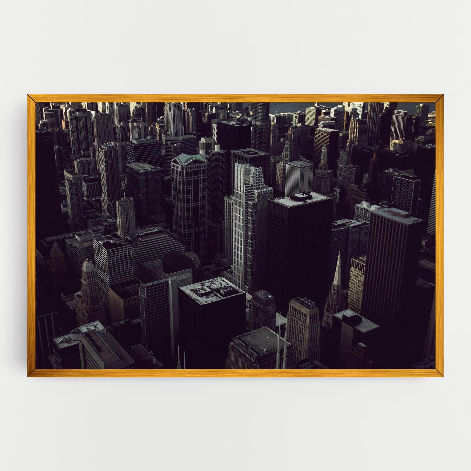 Leinwandbild Black Cream Building mockup 0