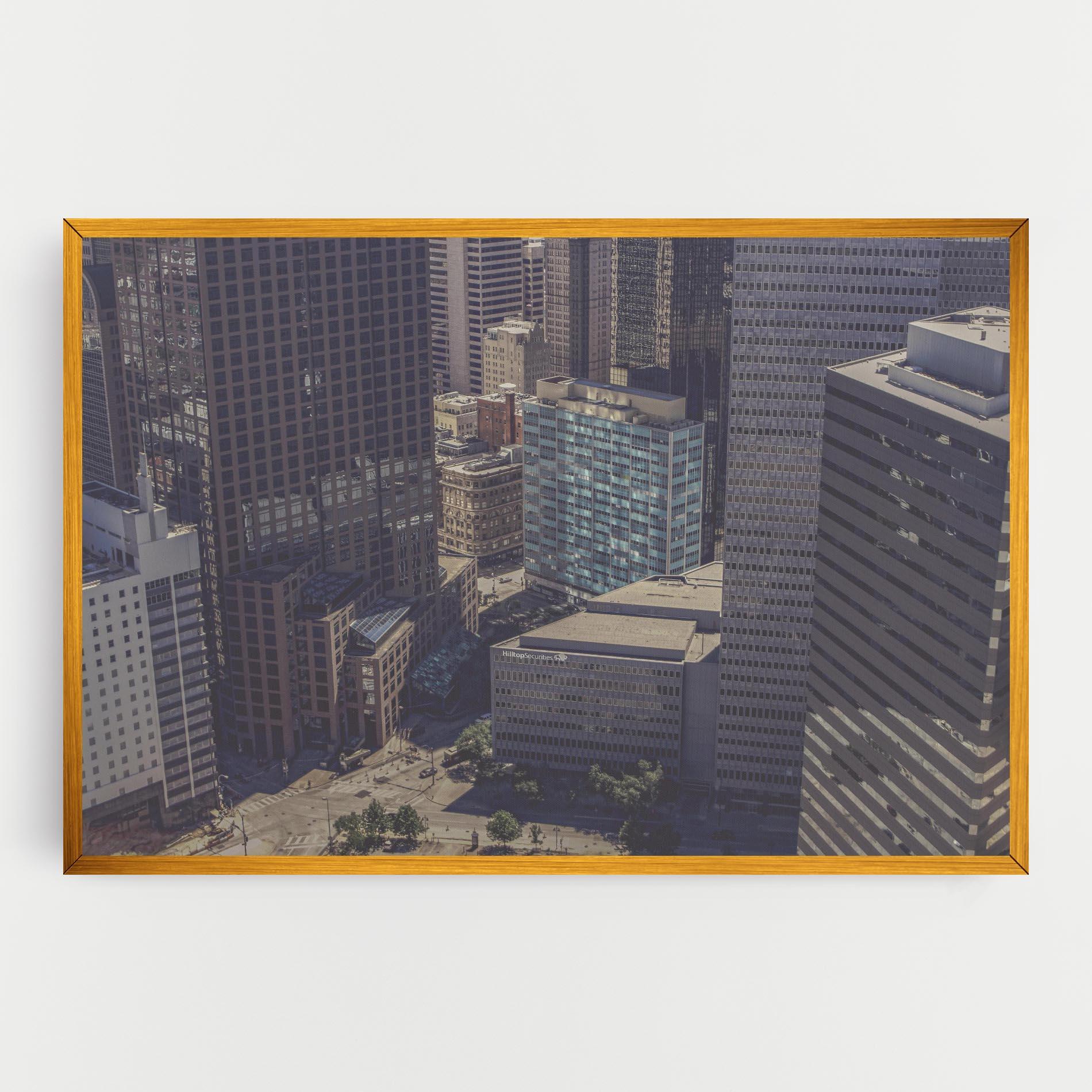 Leinwandbild Cream Light Building mockup 0