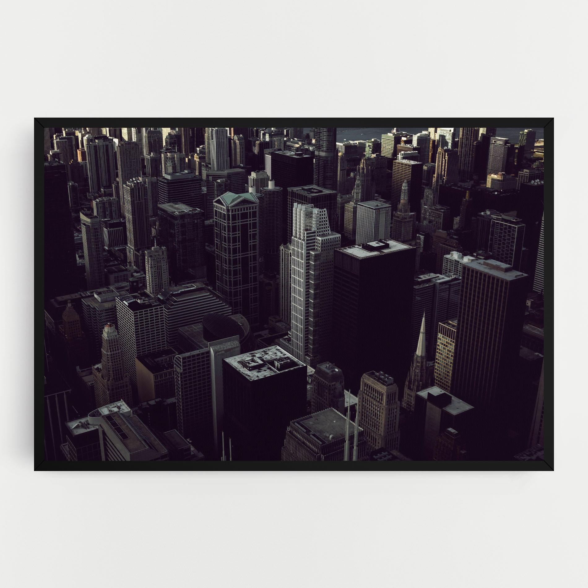 Leinwandbild Black Cream Building mockup 0