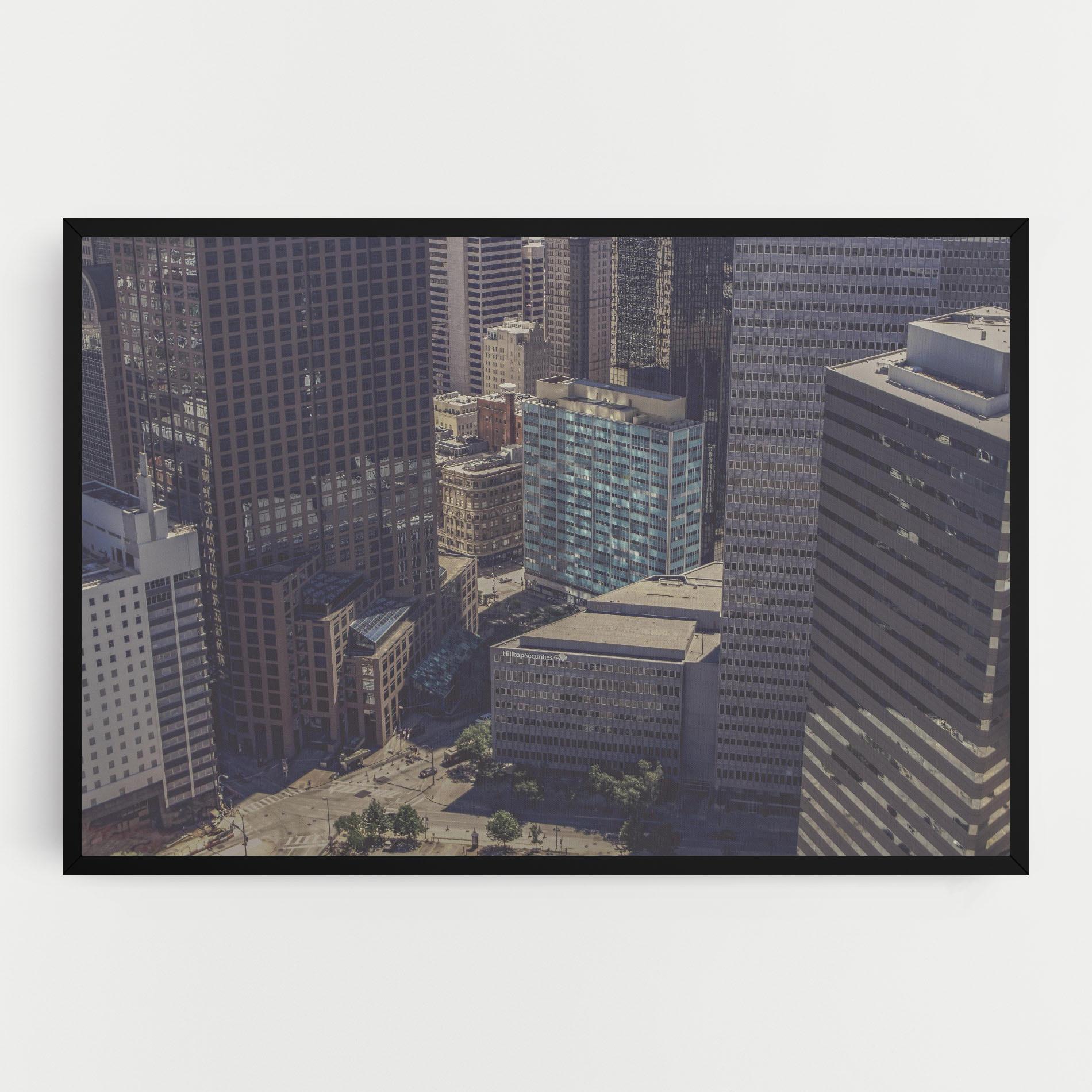 Leinwandbild Cream Light Building mockup 0