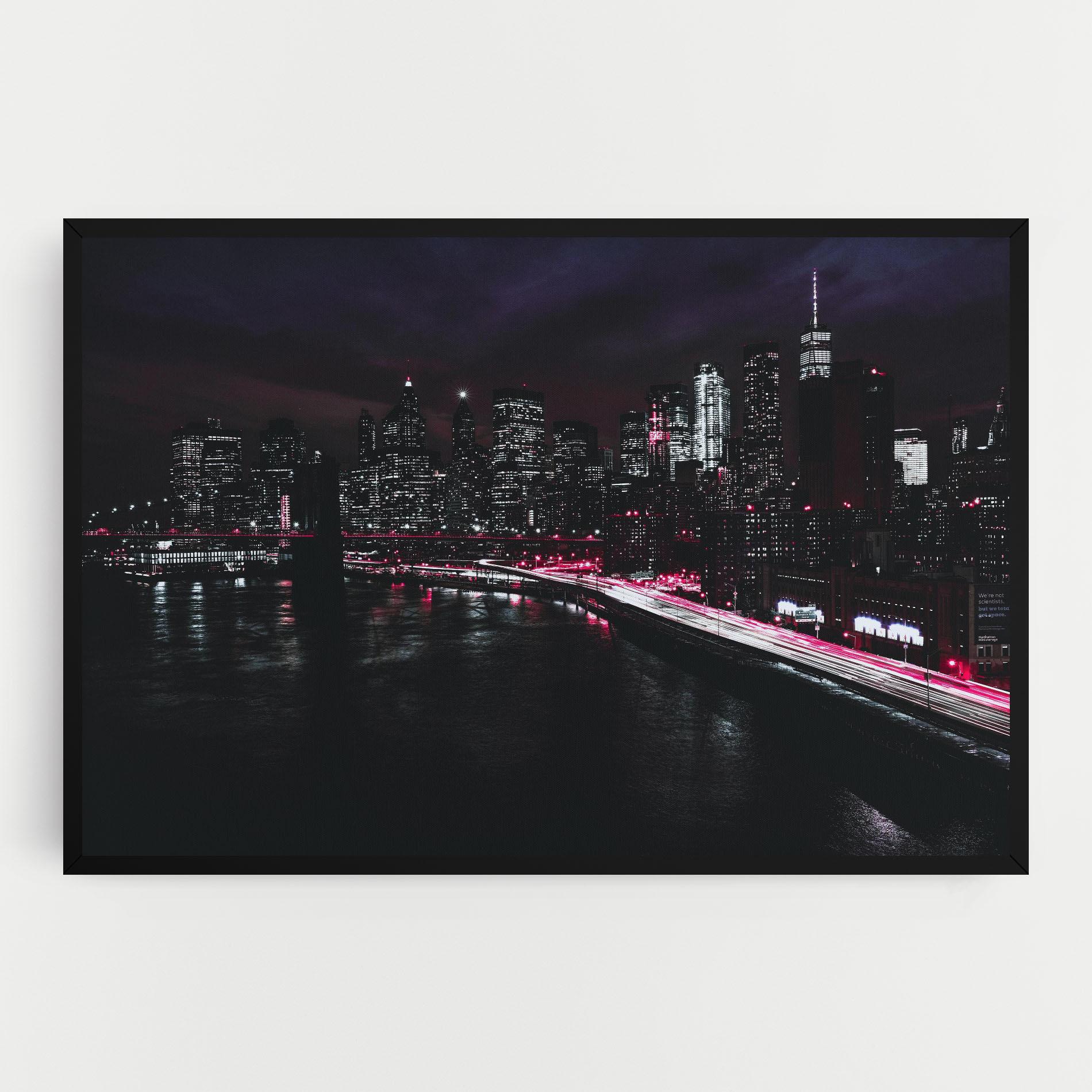 Leinwandbild Pink Light City mockup 0
