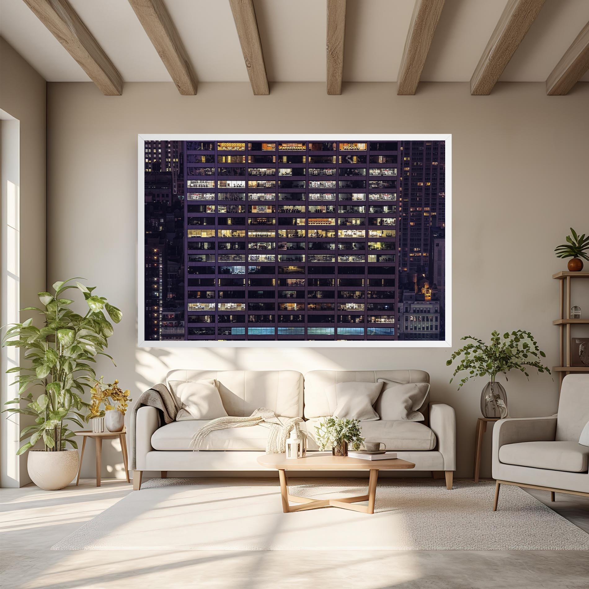 Leinwandbild Building Lights mockup 6