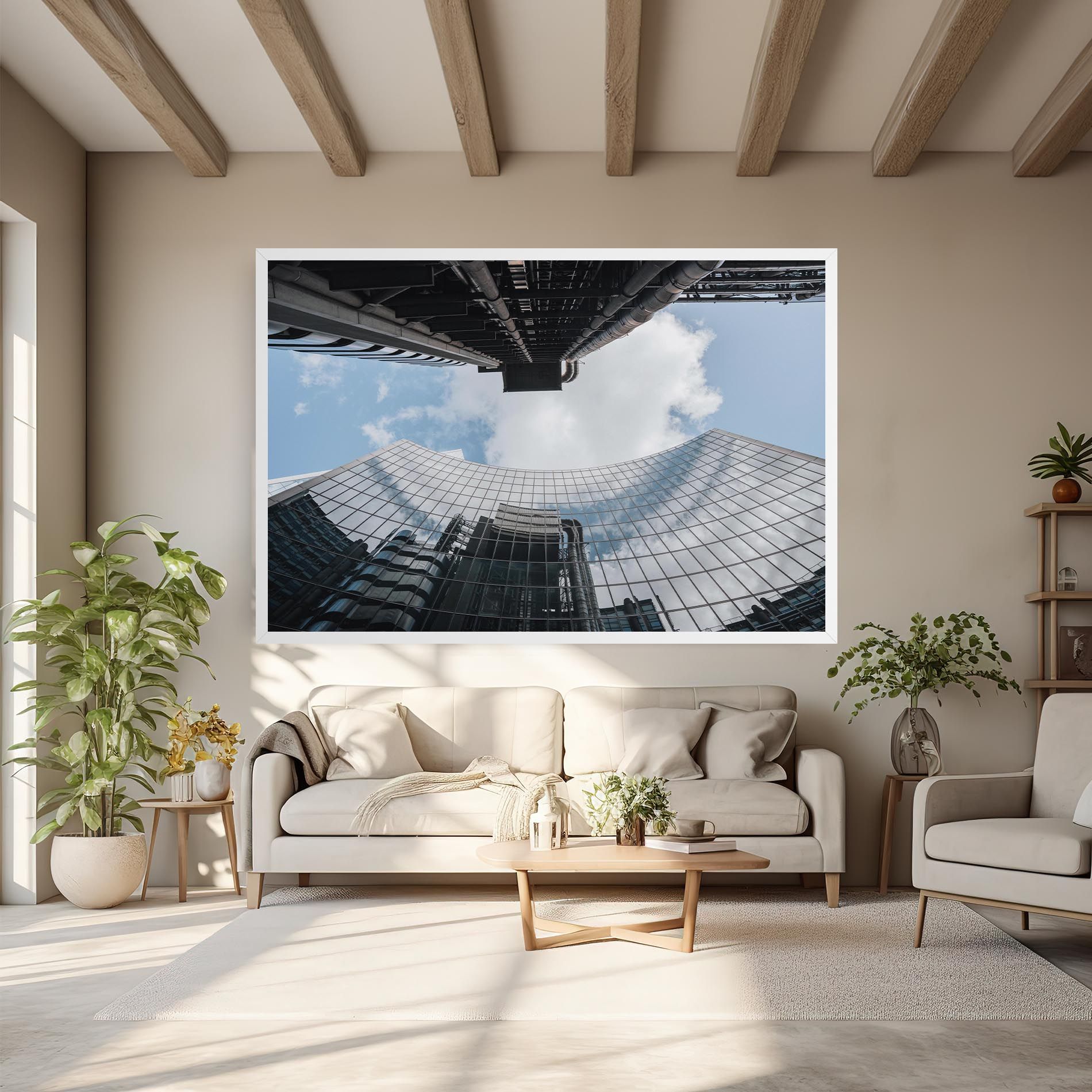 Cloud Big Building mockup 6