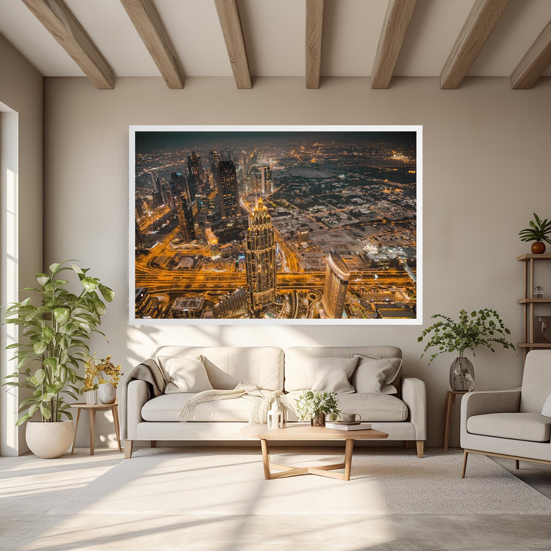 Leinwandbild Dubai Lights mockup 6
