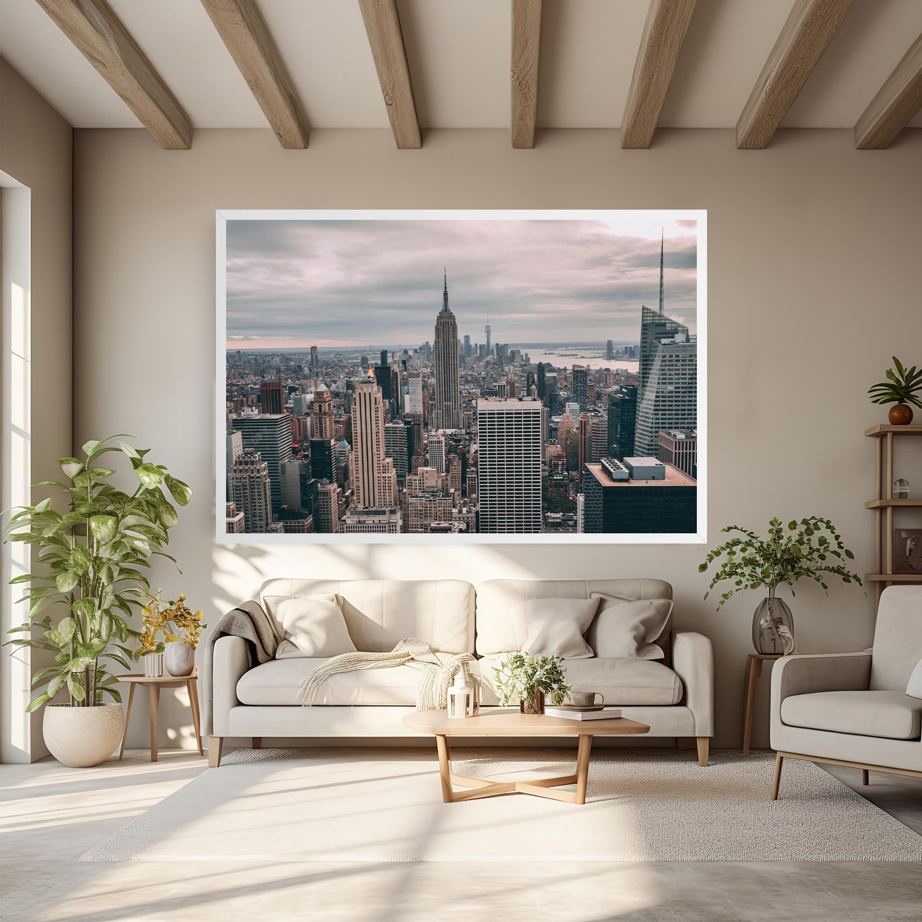 Leinwandbild High View Building mockup 6