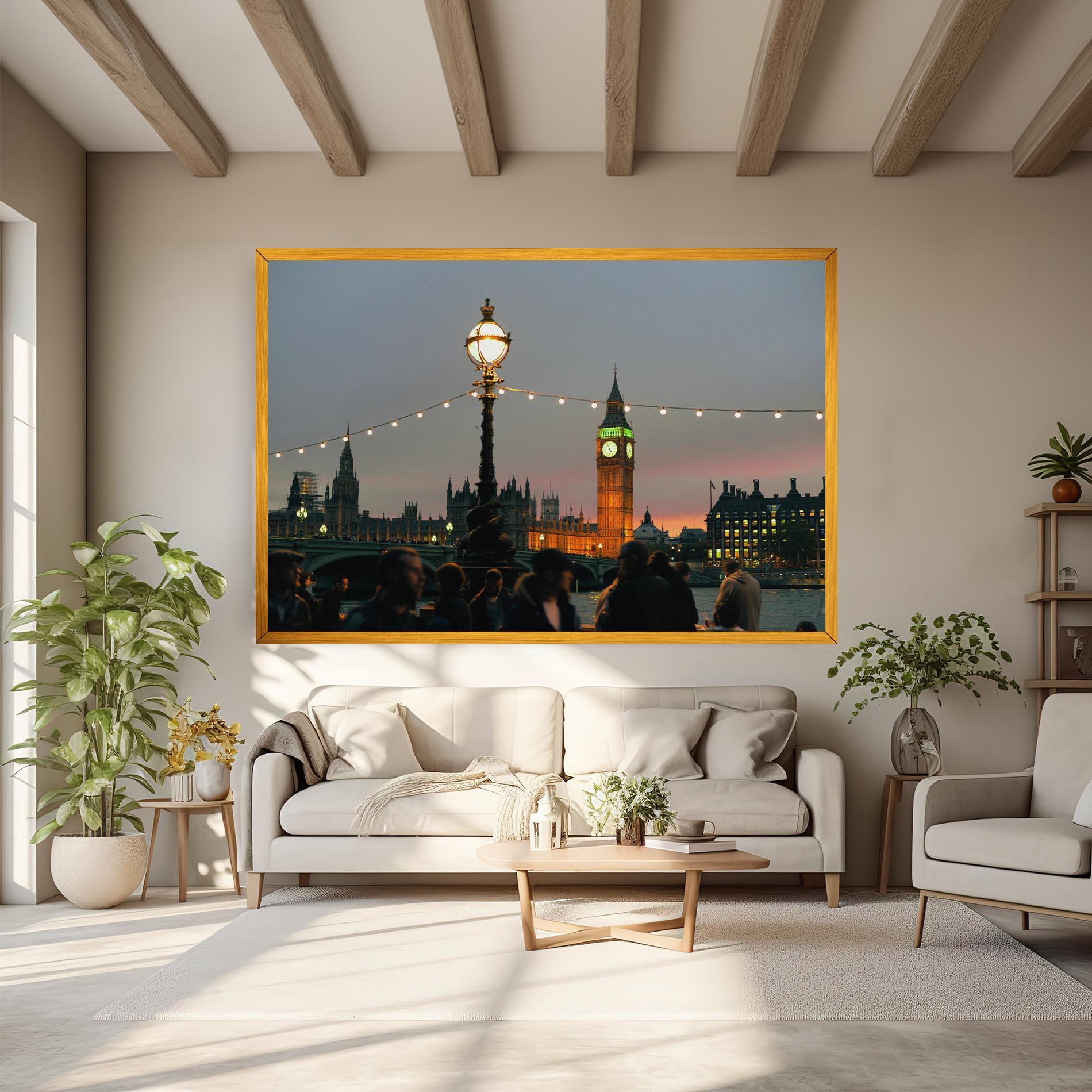 Leinwandbild Clock Lights mockup 6