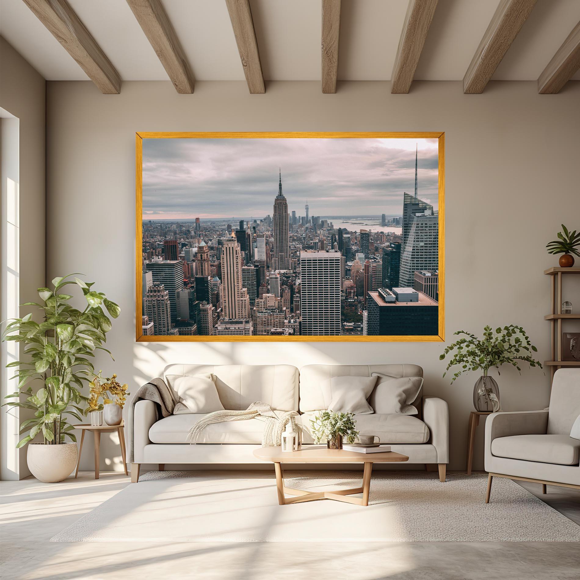 Leinwandbild High View Building mockup 6