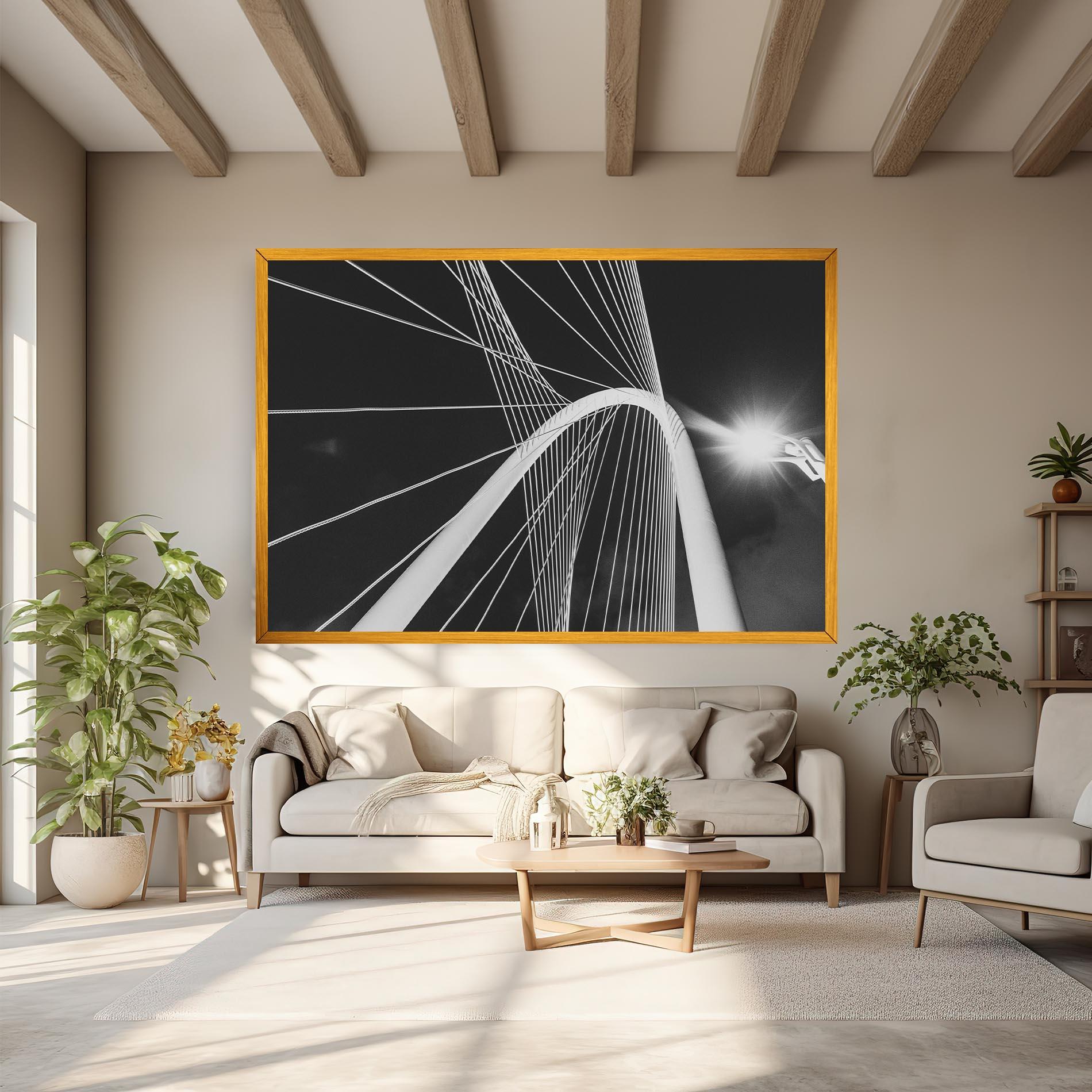 Leinwandbild White Glass Building mockup 6