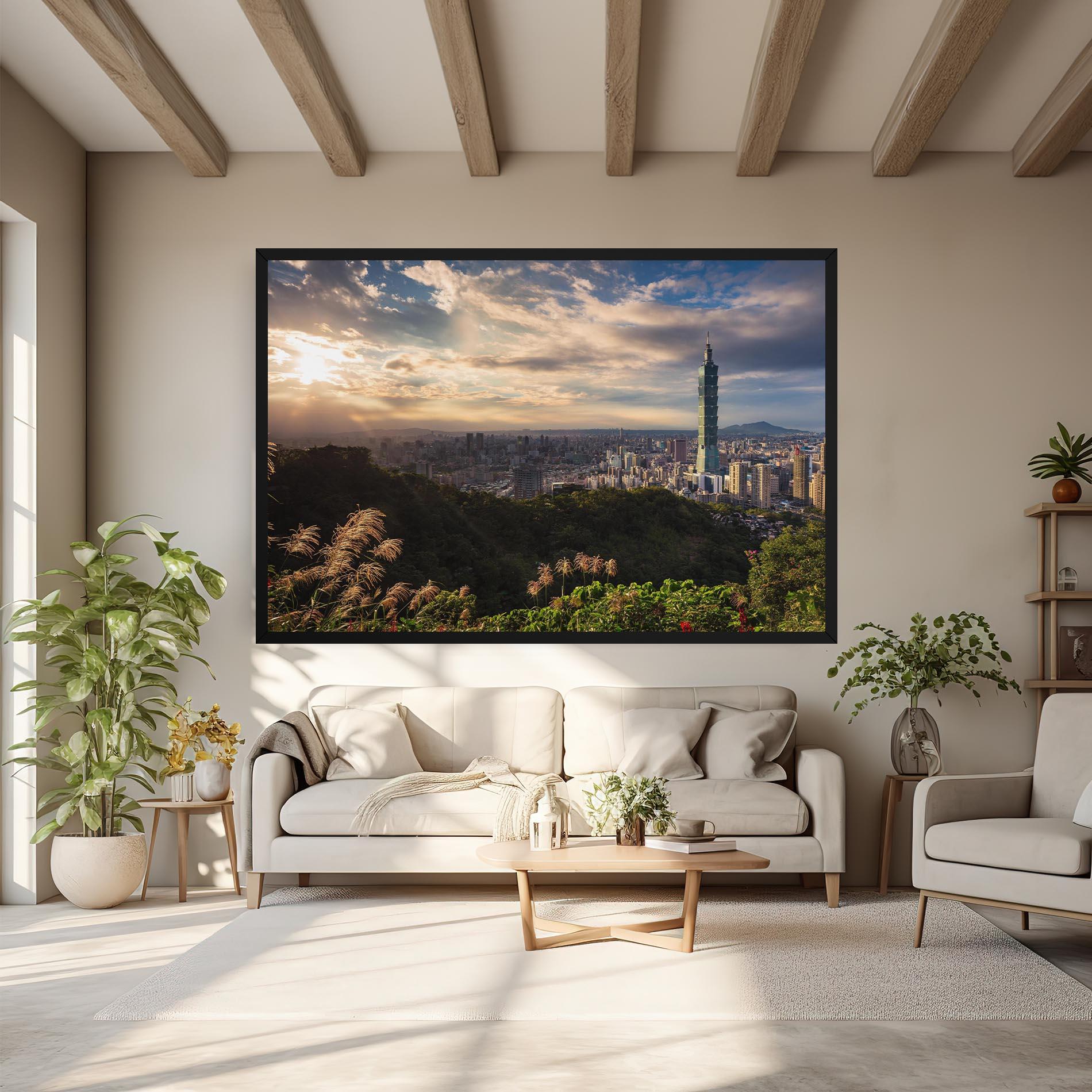 Leinwandbild Big Building Daylight mockup 6