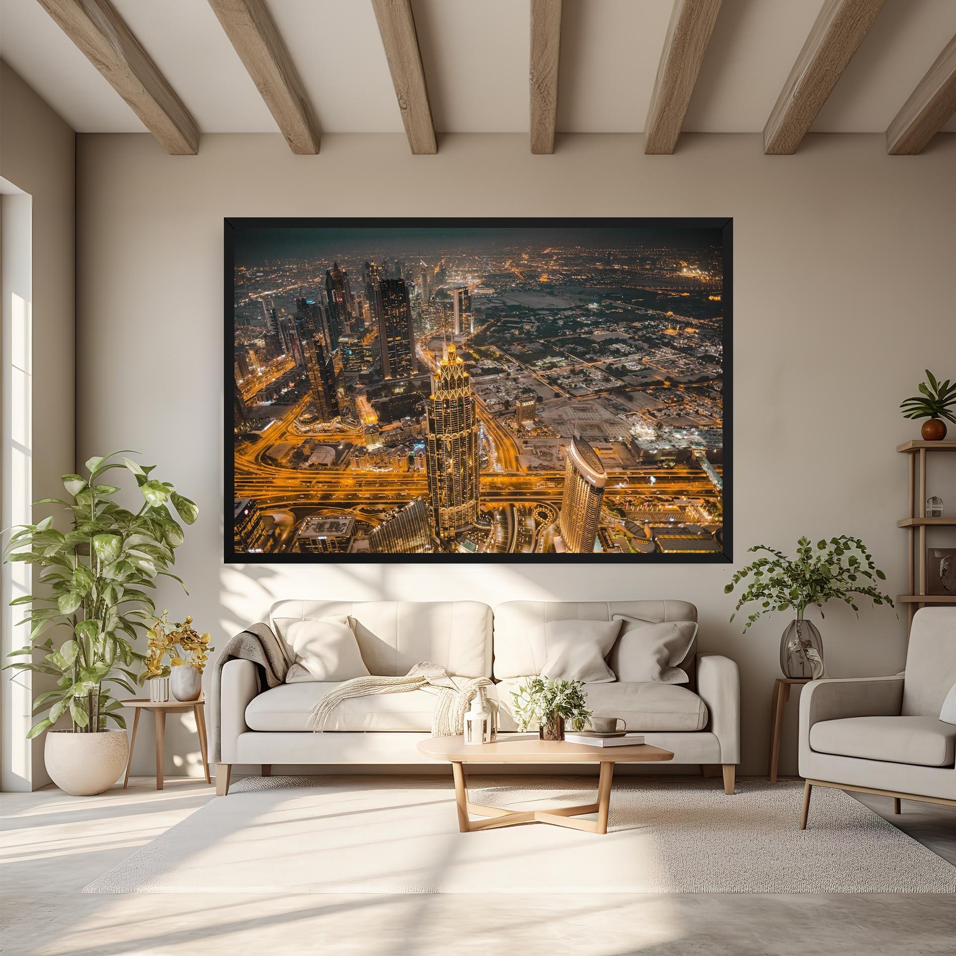 Leinwandbild Dubai Lights mockup 6