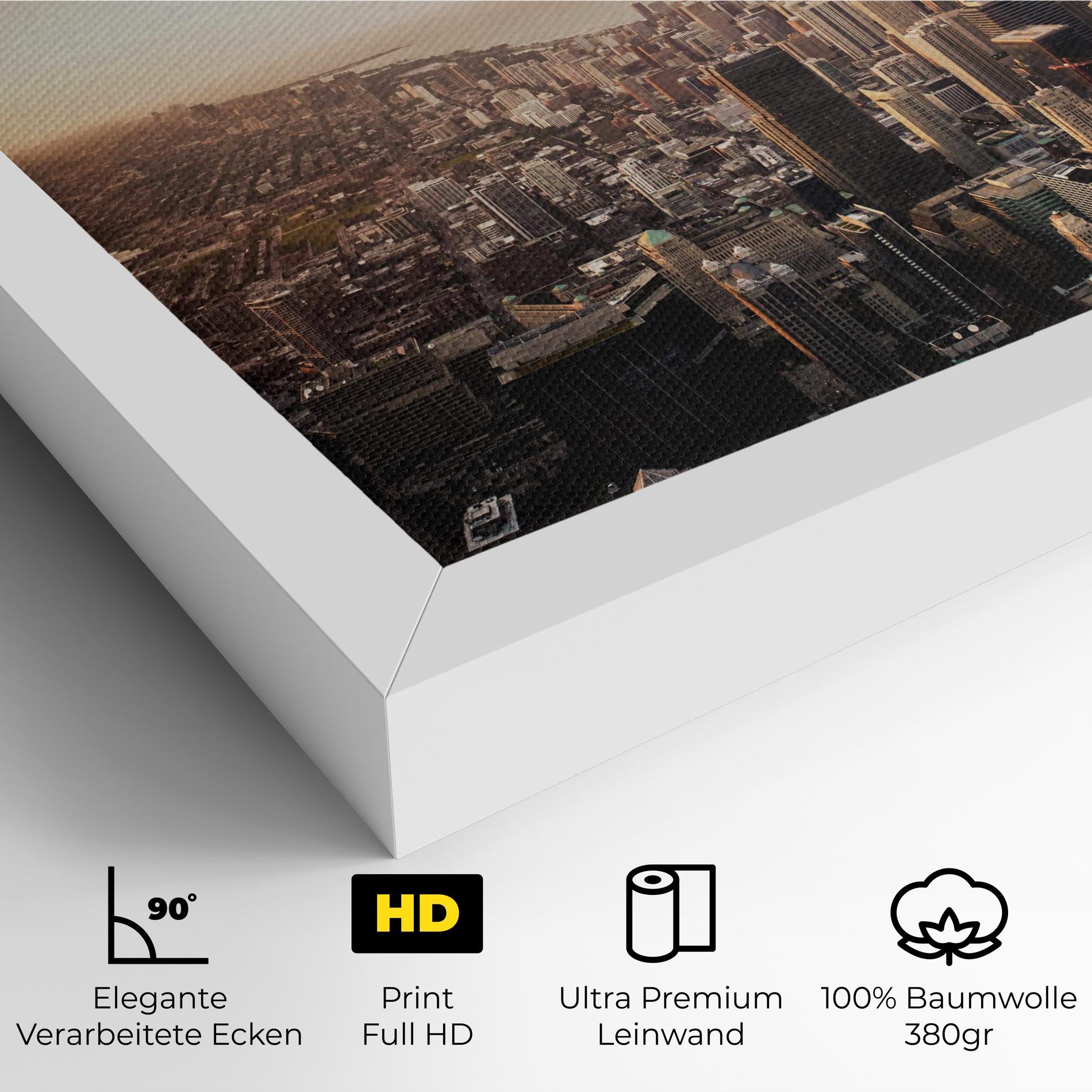 Leinwandbild City Buildings mockup 4