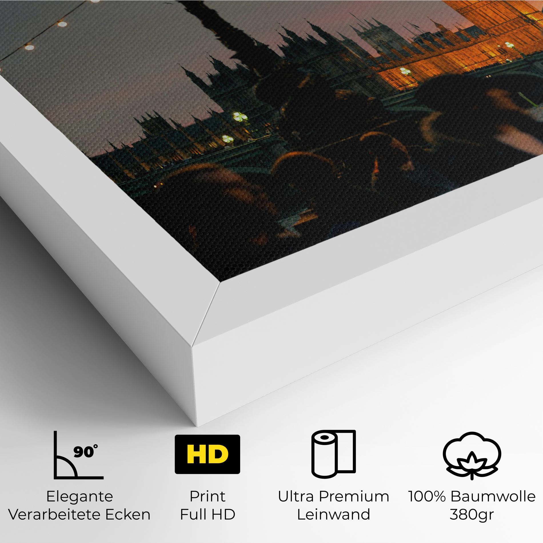 Leinwandbild Clock Lights mockup 4