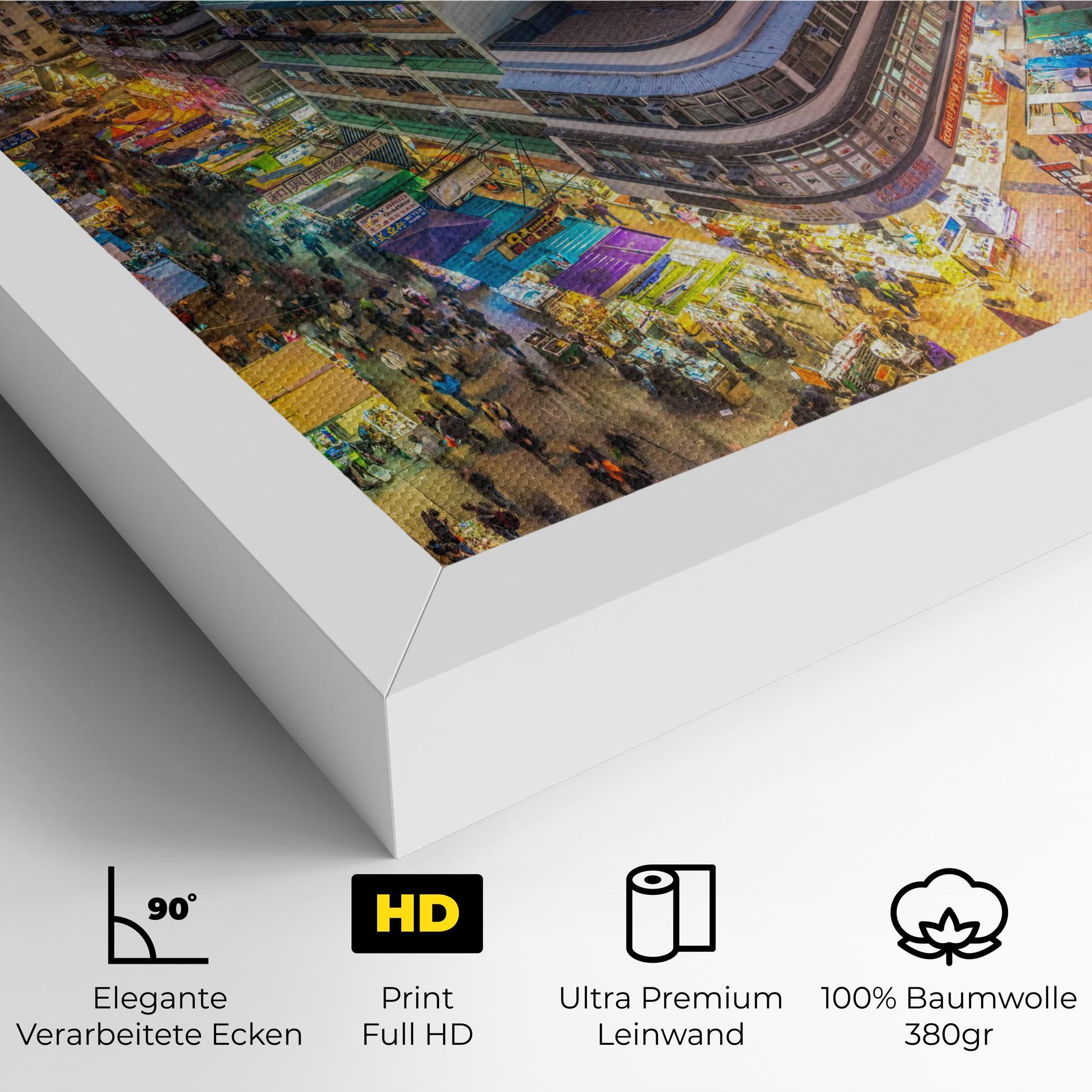 Leinwandbild Colorful Building mockup 4