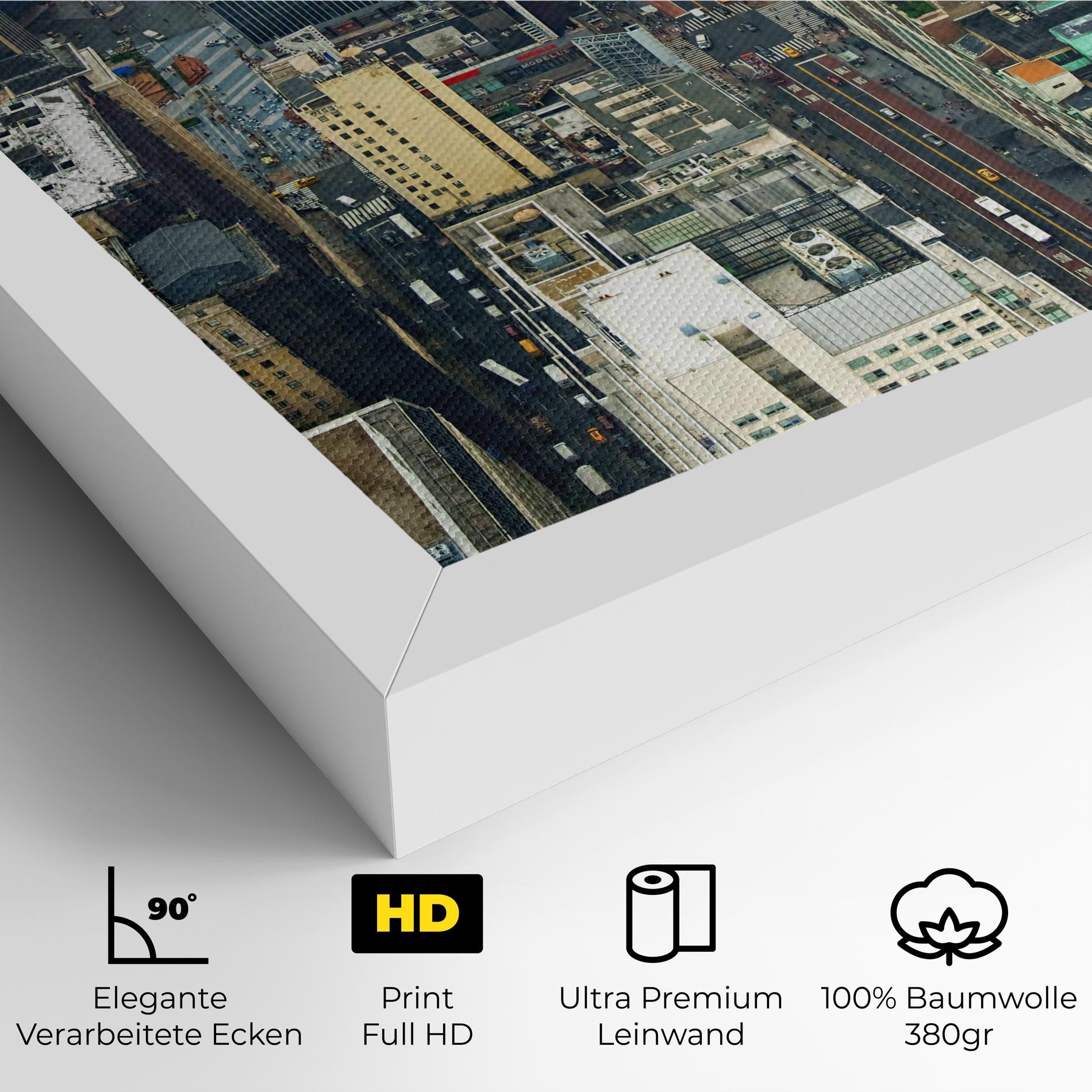 Leinwandbild Cream Tall Building mockup 4