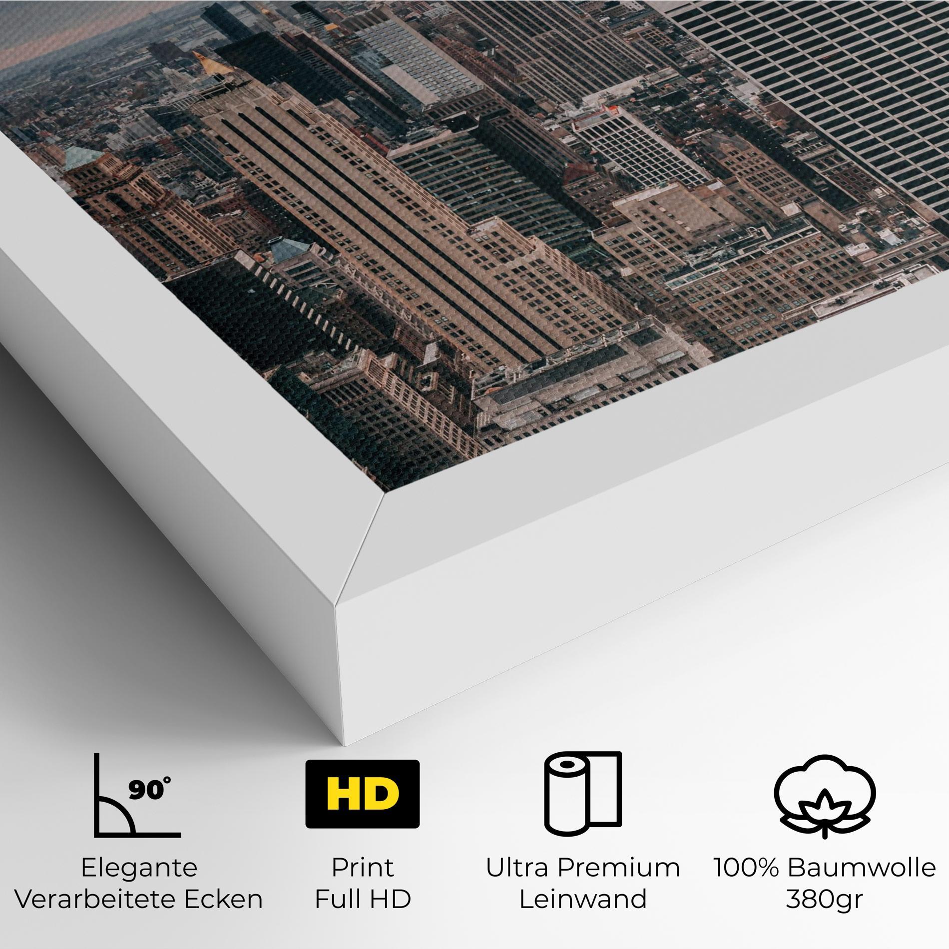 Leinwandbild High View Building mockup 4