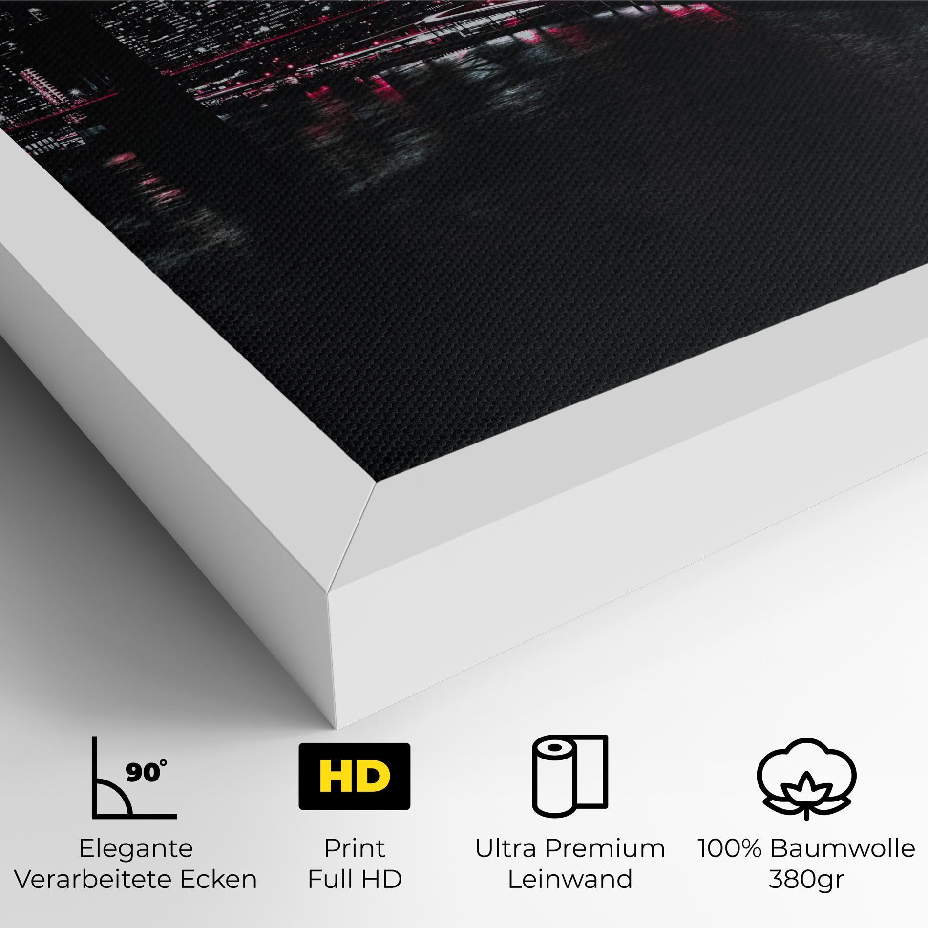 Leinwandbild Pink Light City mockup 4