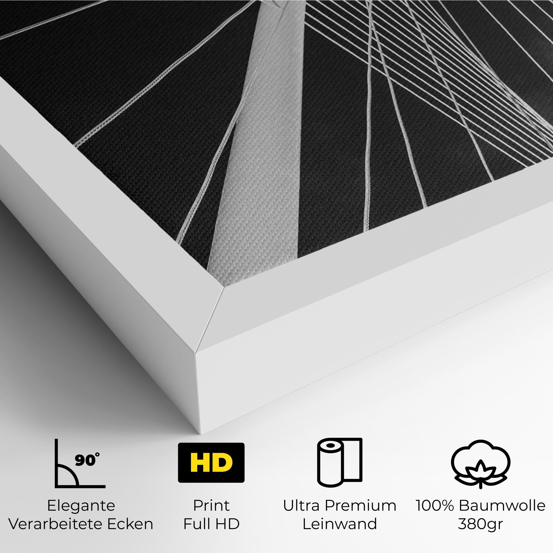 Leinwandbild White Glass Building mockup 4