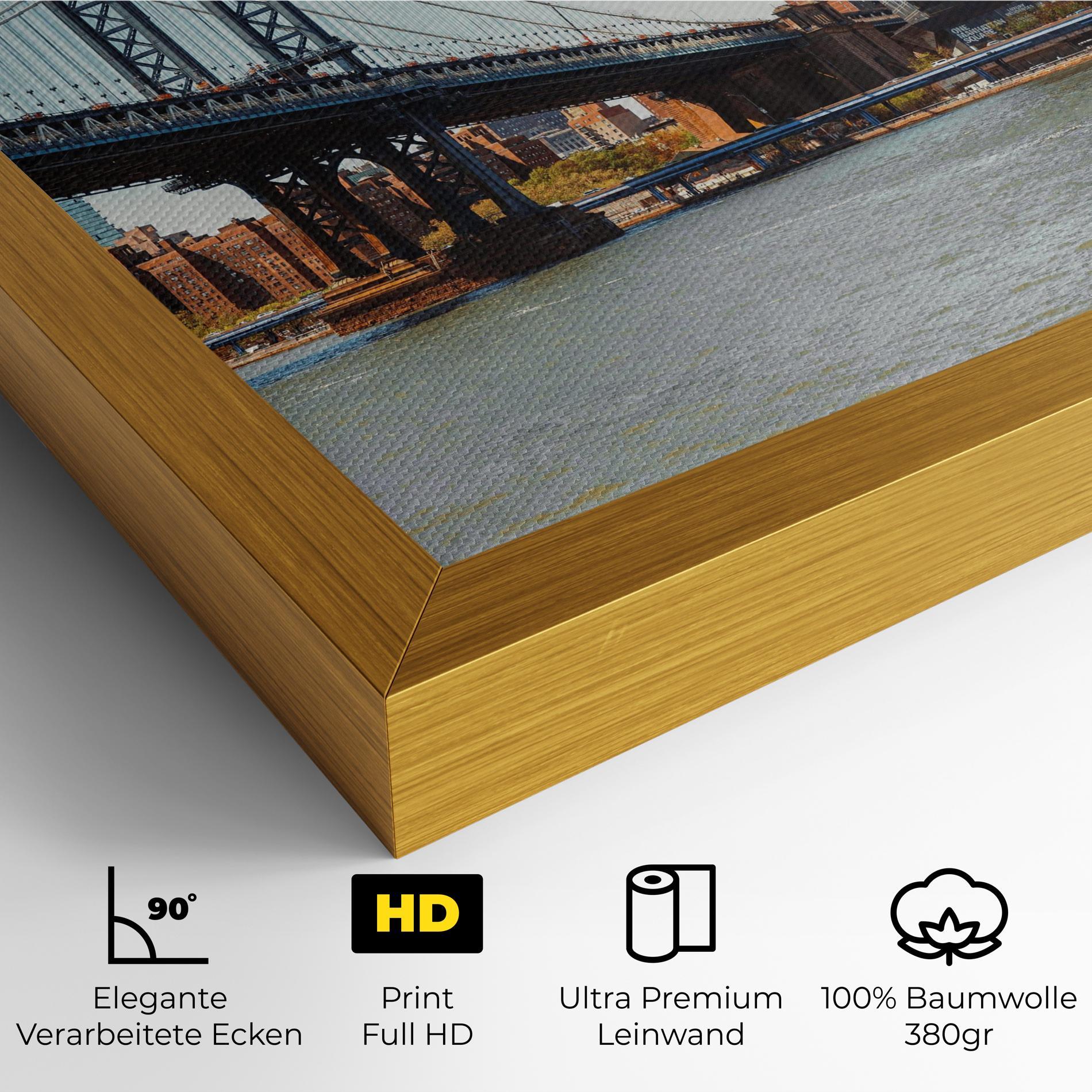 Leinwandbild Big City Bridge mockup 4