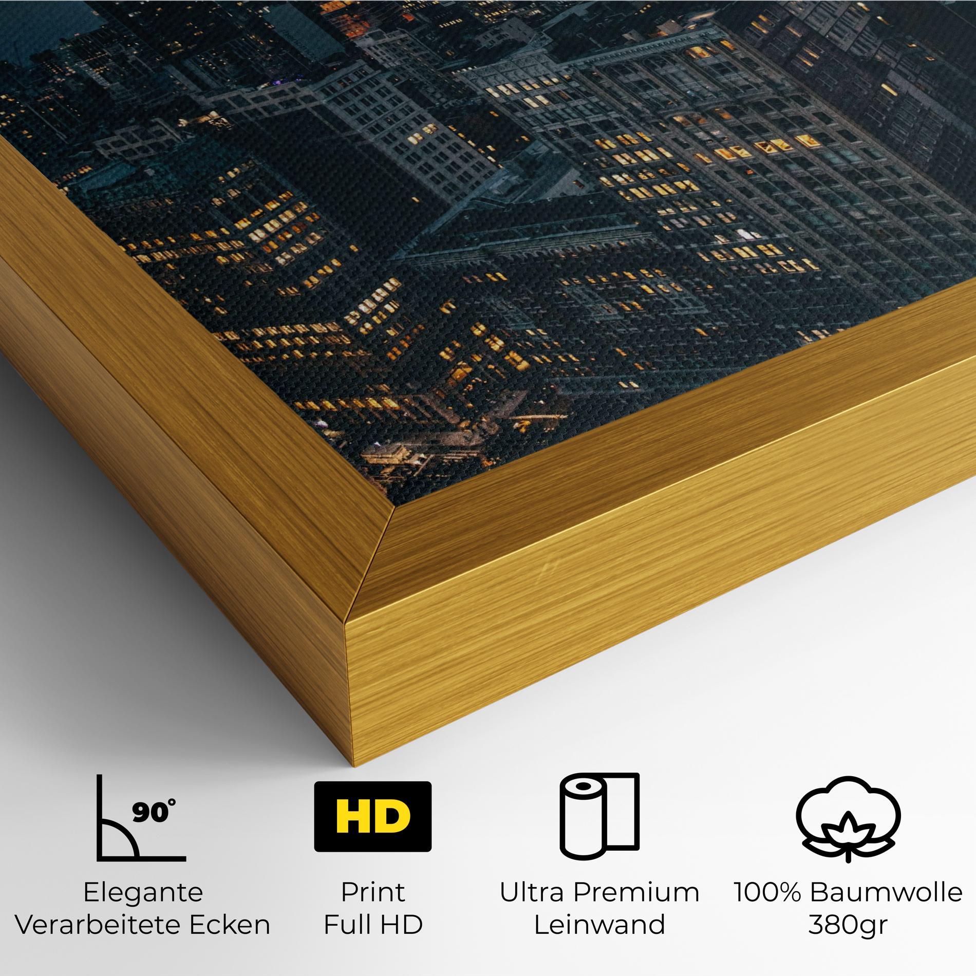 Leinwandbild City Night mockup 4