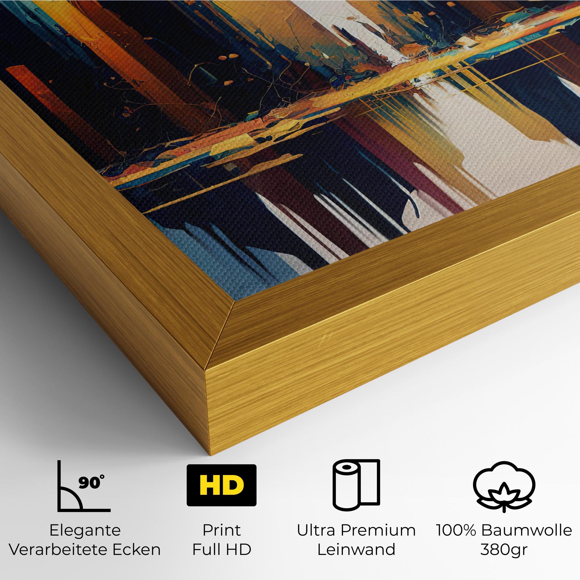 Leinwandbild City Pain Art mockup 4