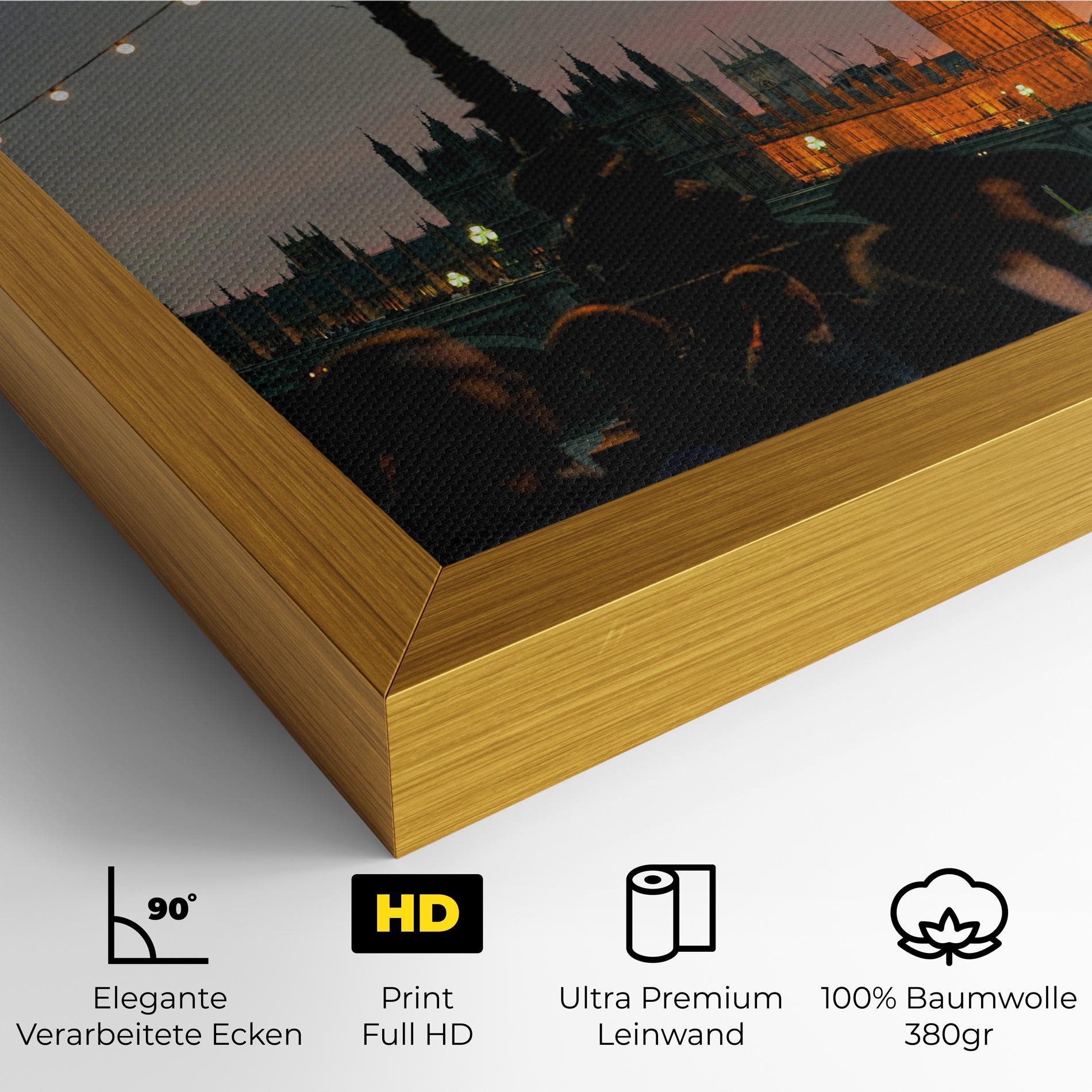 Leinwandbild Clock Lights mockup 4