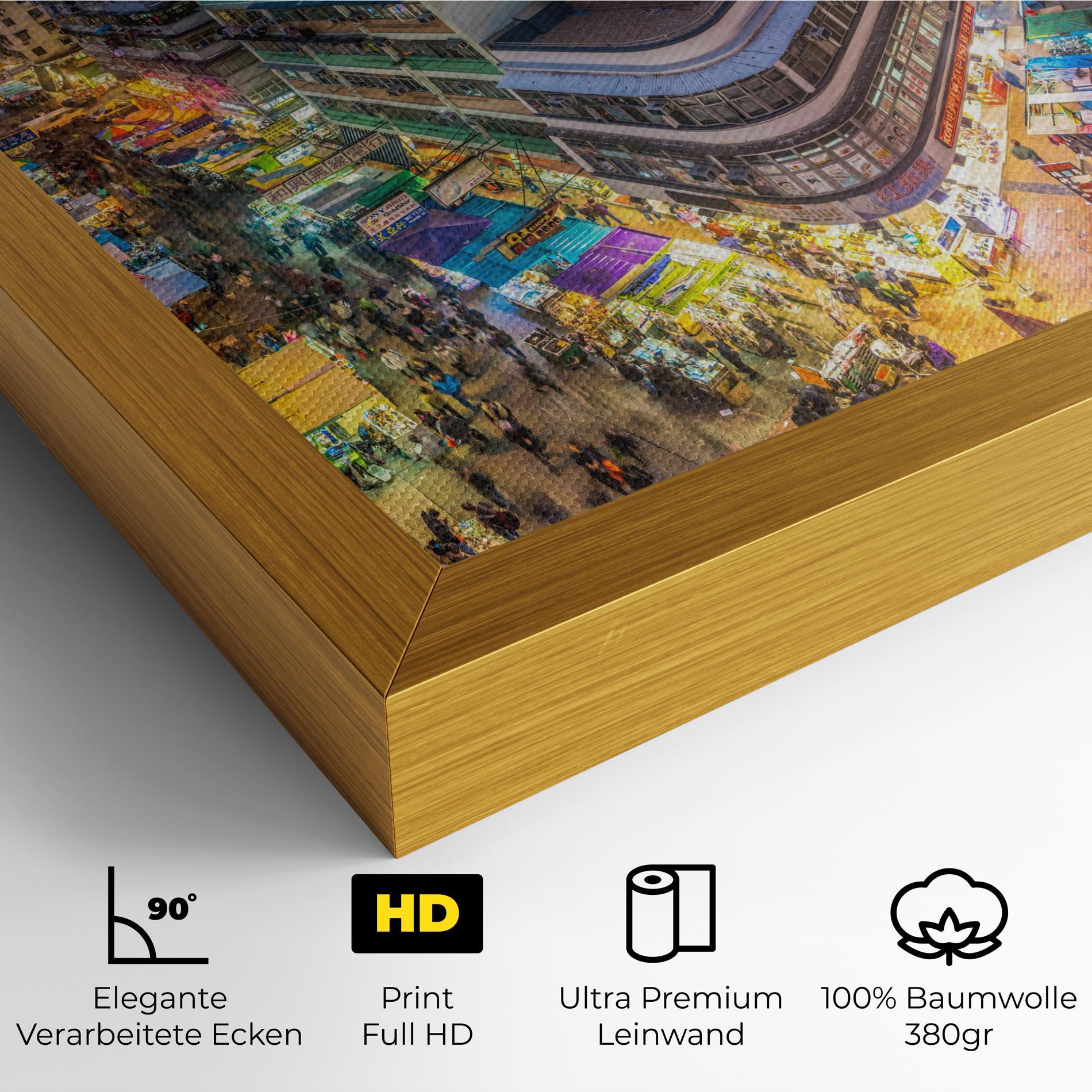 Leinwandbild Colorful Building mockup 4