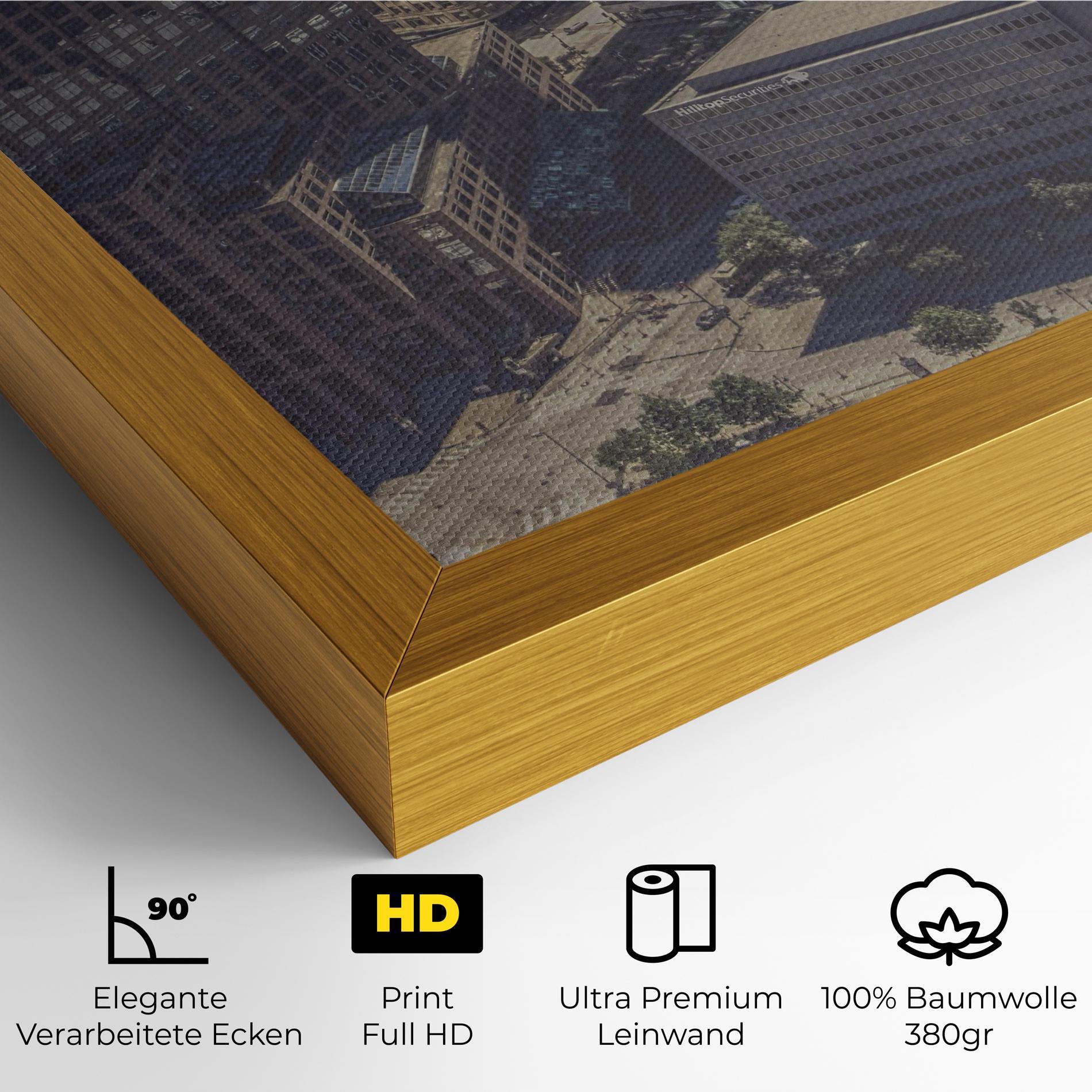 Leinwandbild Cream Light Building mockup 4