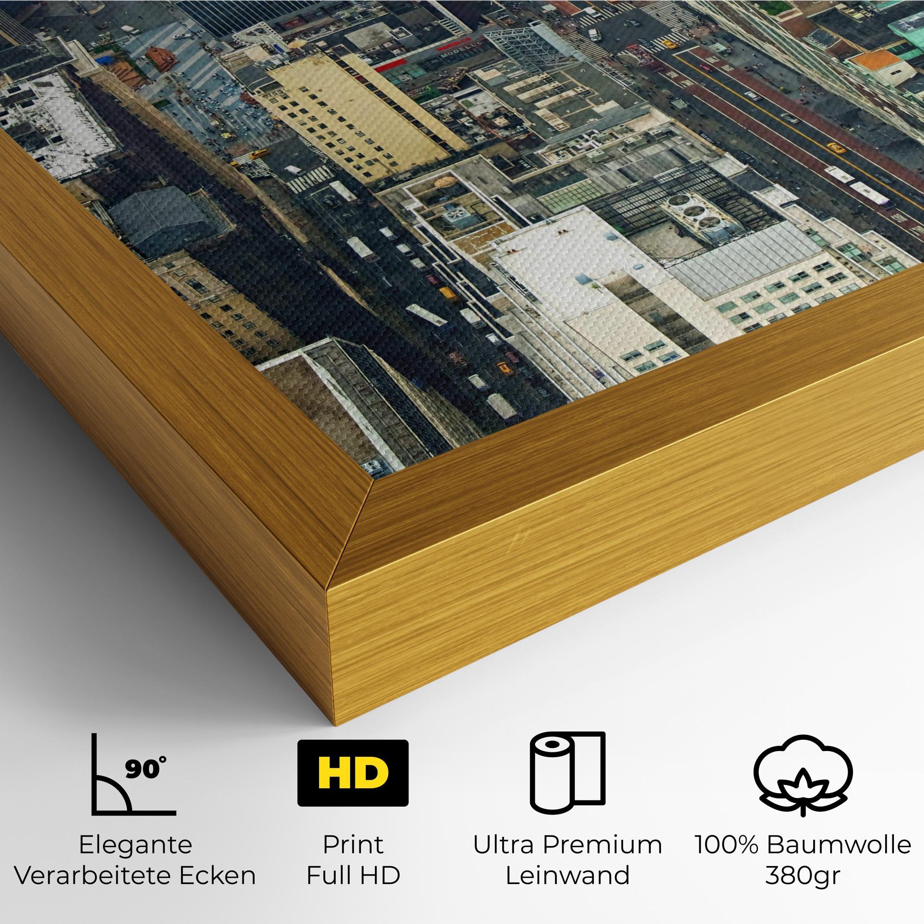 Leinwandbild Cream Tall Building mockup 4