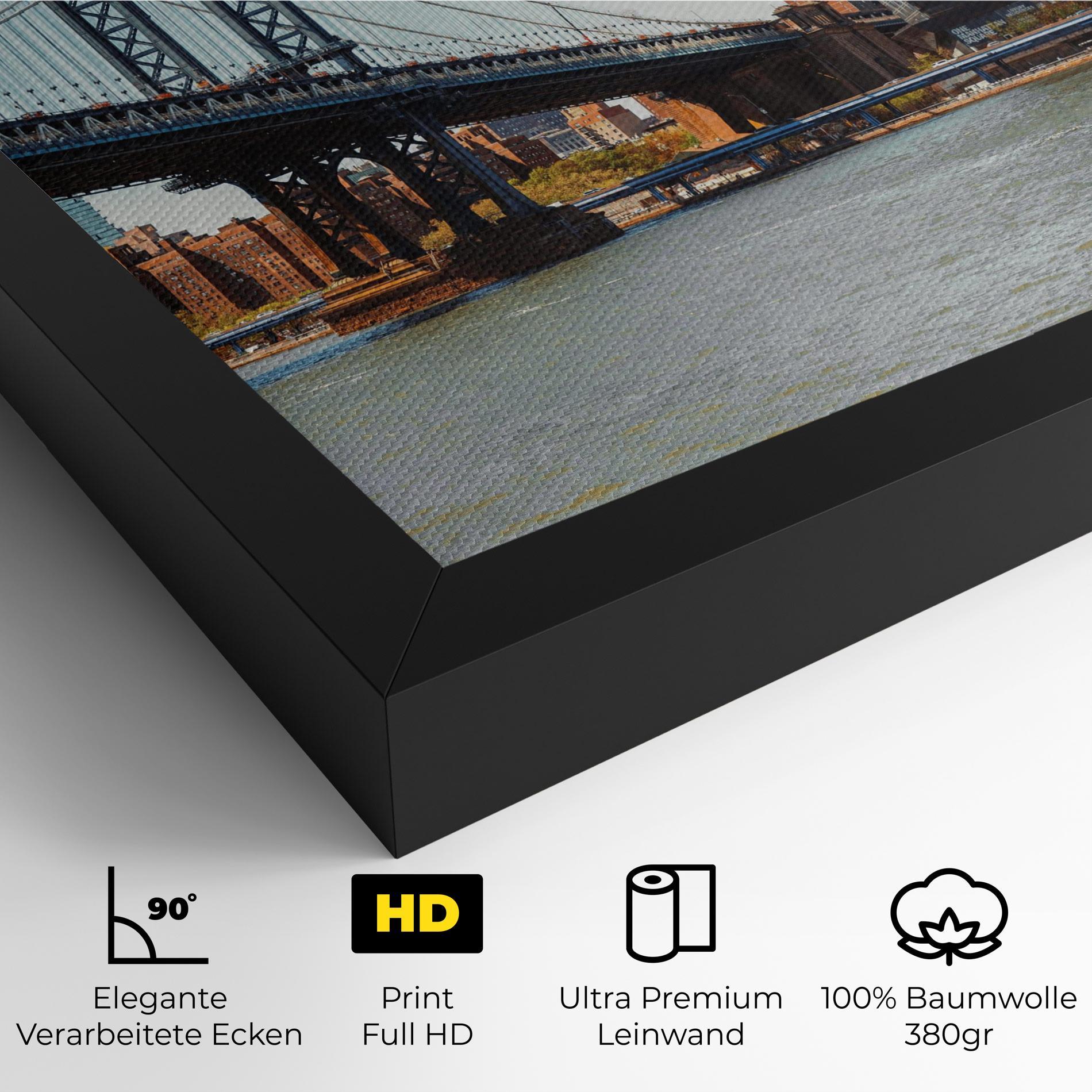 Leinwandbild Big City Bridge mockup 4