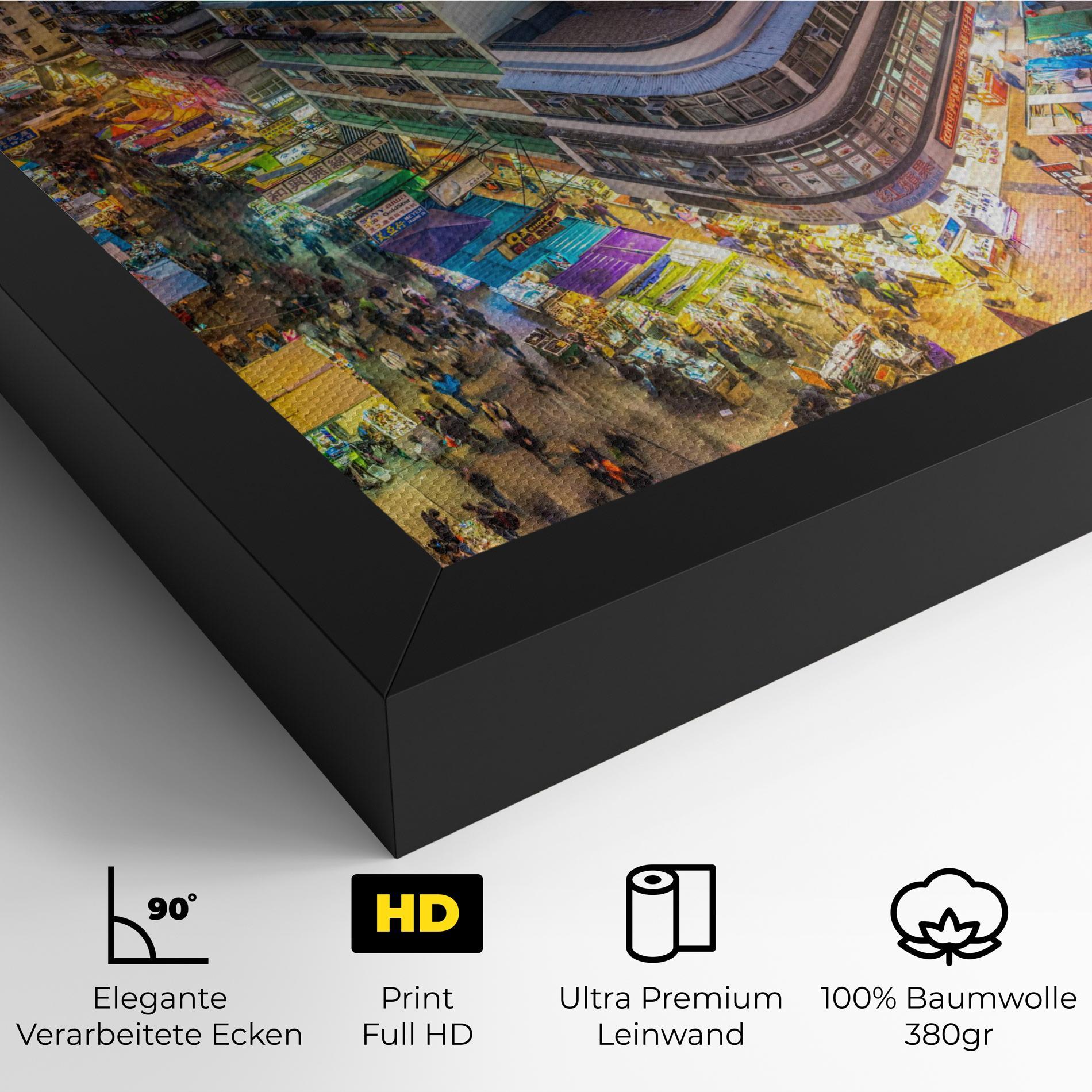 Leinwandbild Colorful Building mockup 4