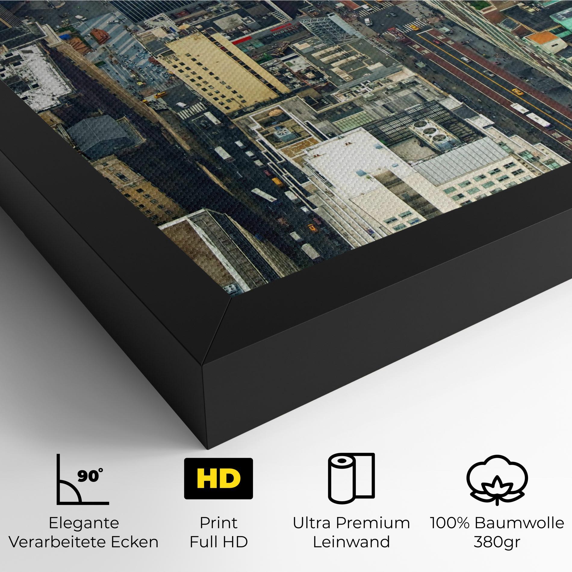 Leinwandbild Cream Tall Building mockup 4