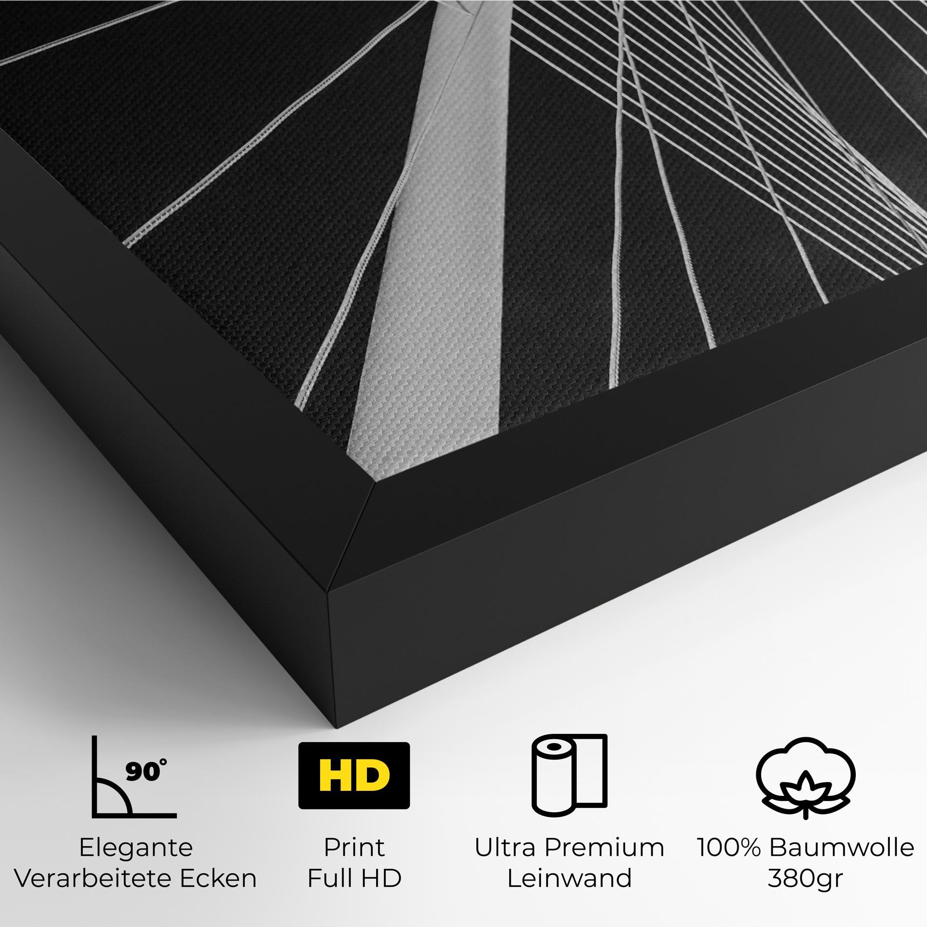 Leinwandbild White Glass Building mockup 4