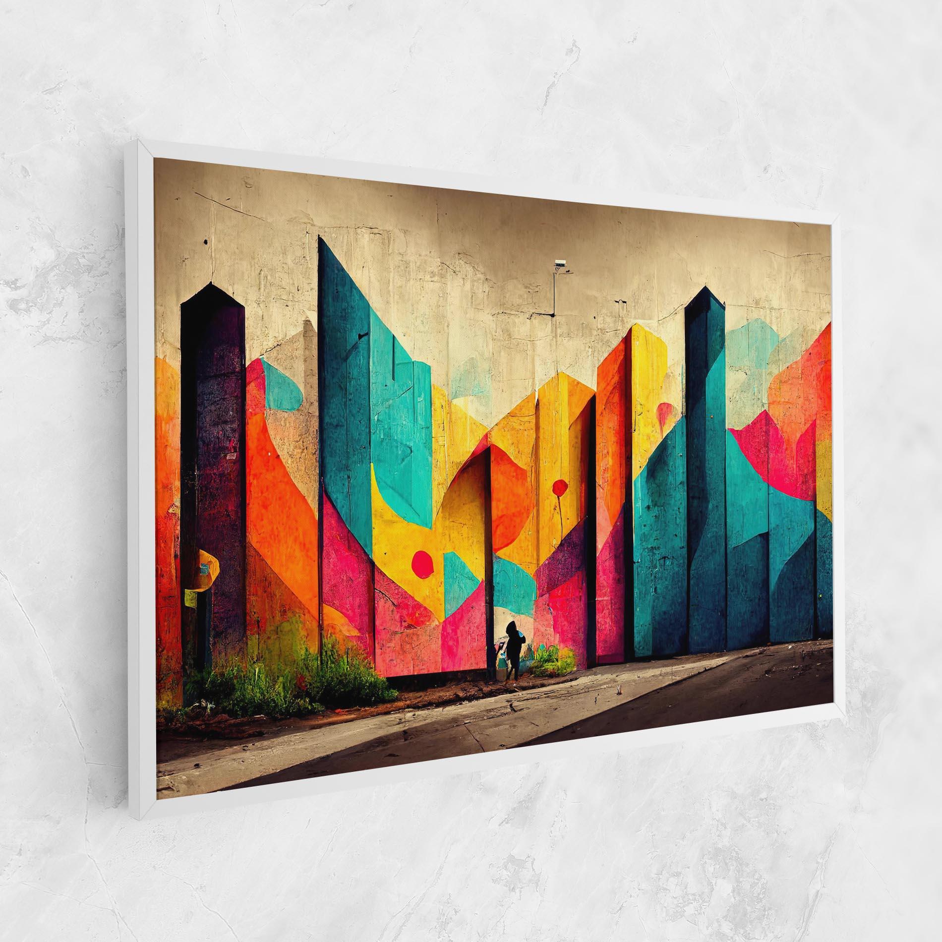 Leinwandbild Abstract City Color mockup 1