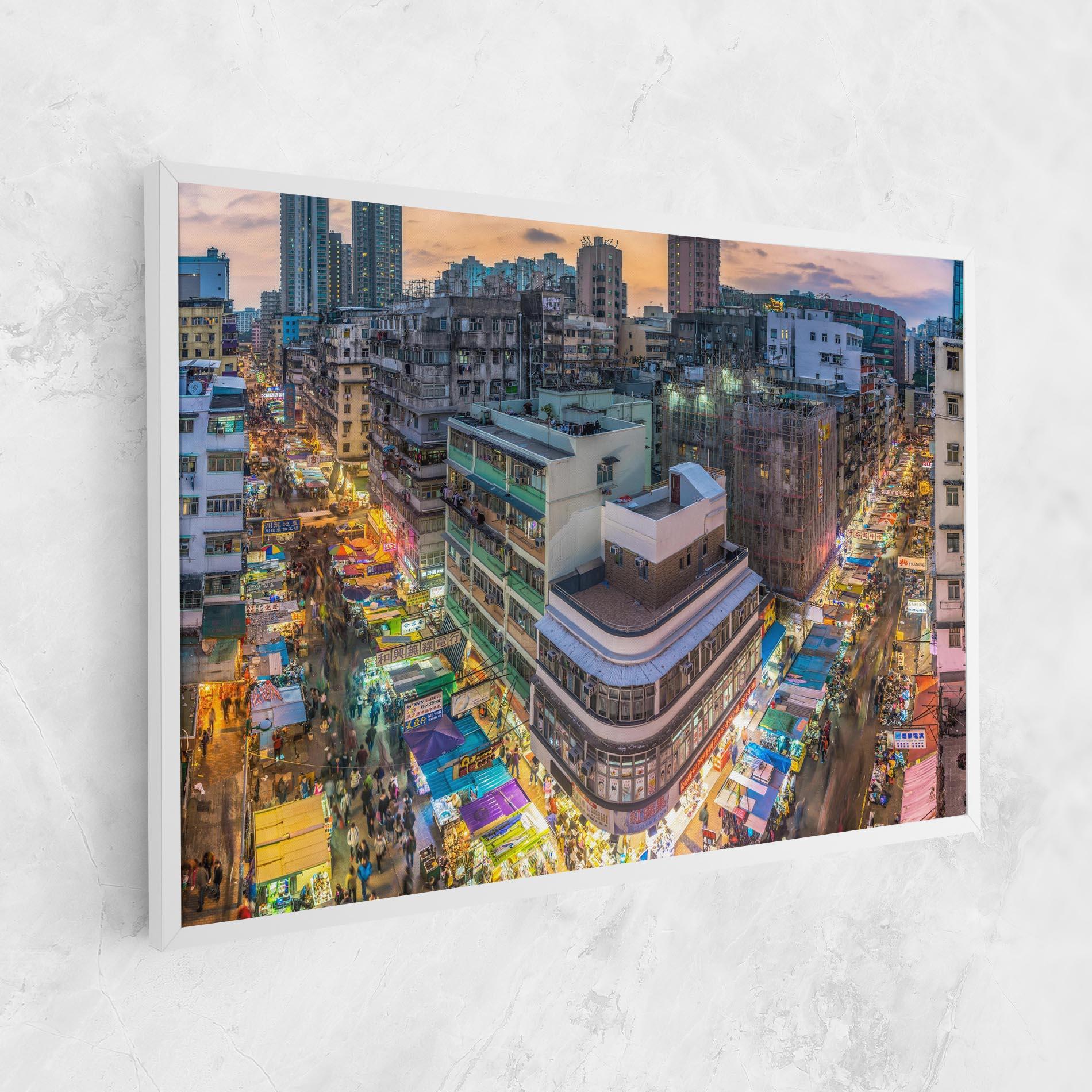 Leinwandbild Colorful Building mockup 1