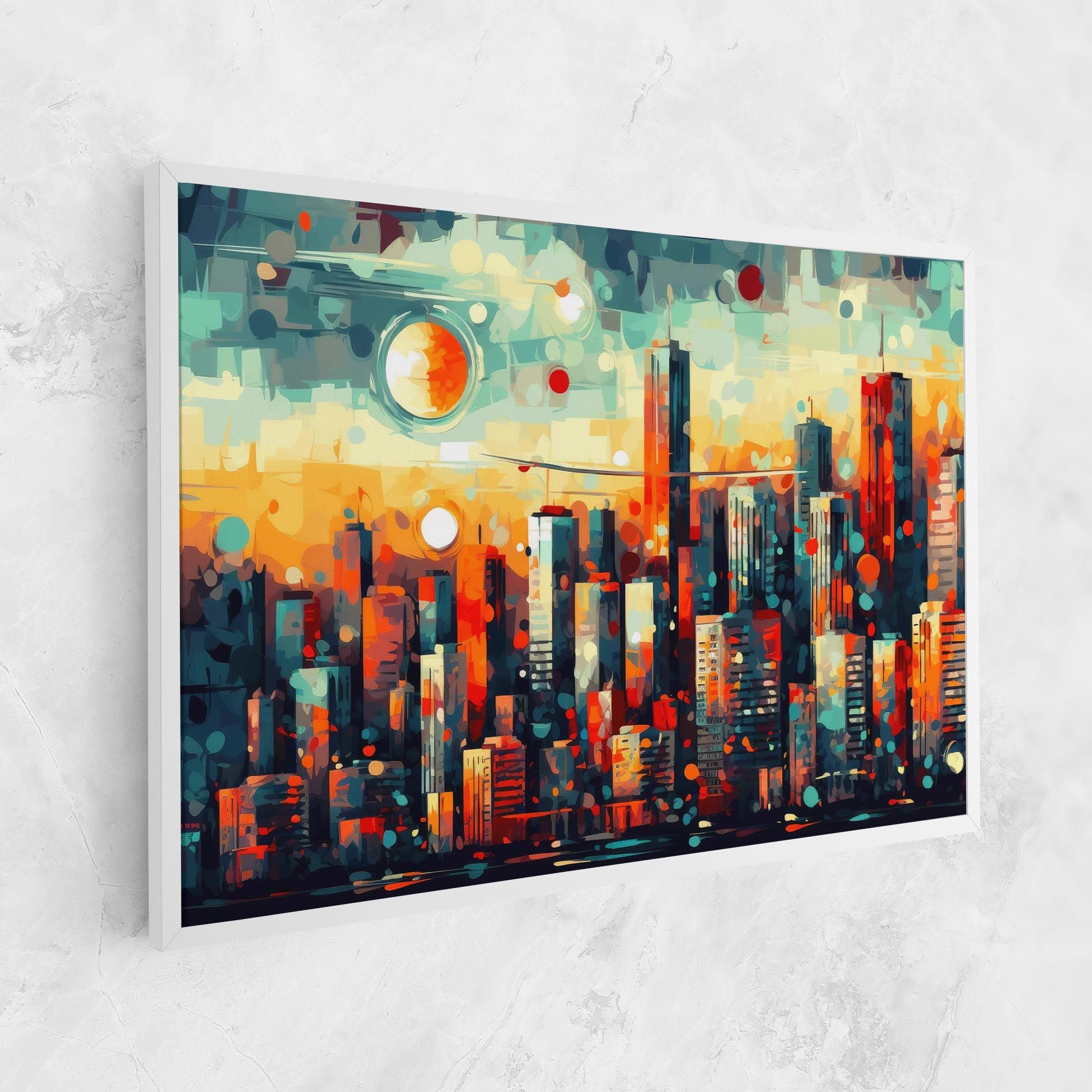 Colorful City Painting mockup 1