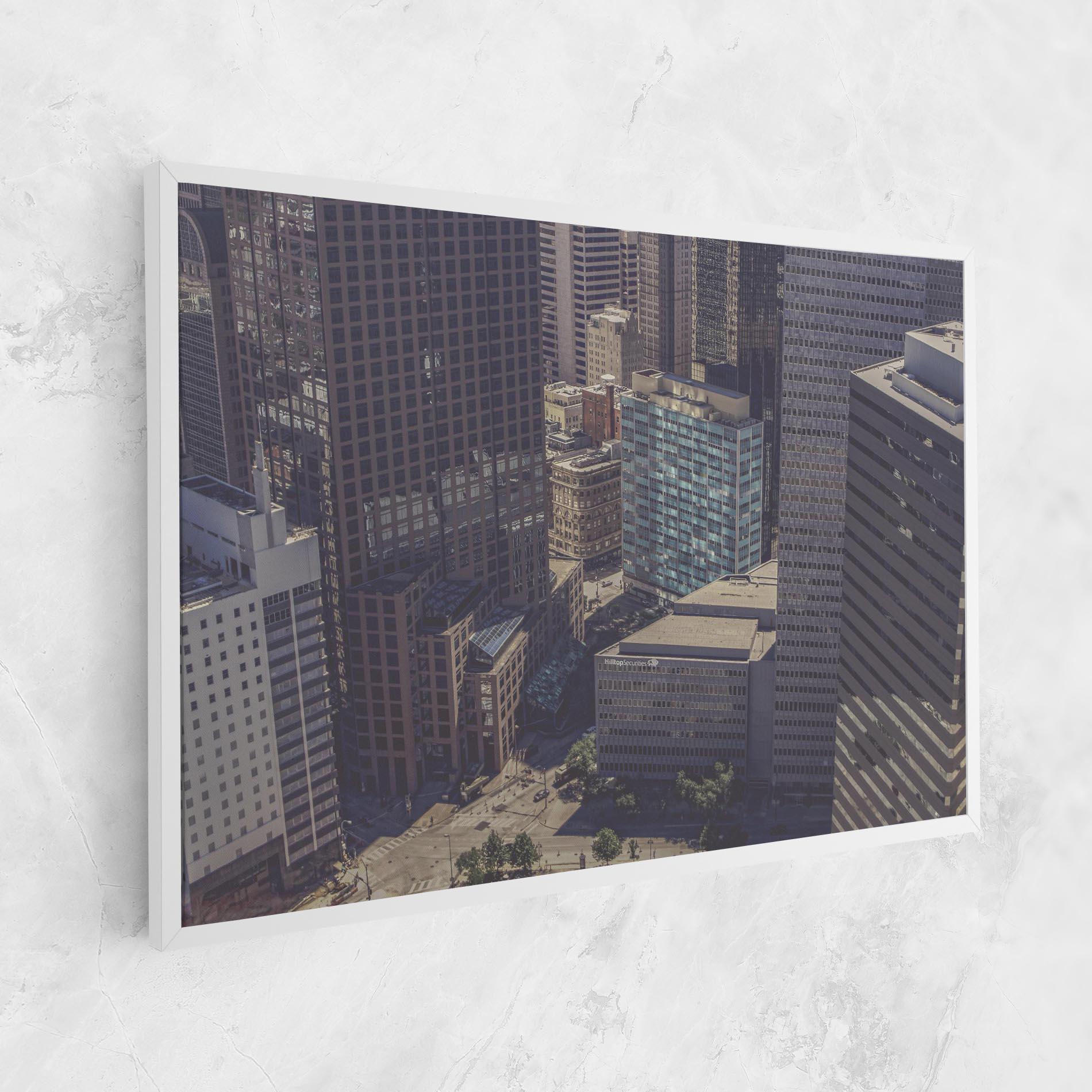 Leinwandbild Cream Light Building mockup 1