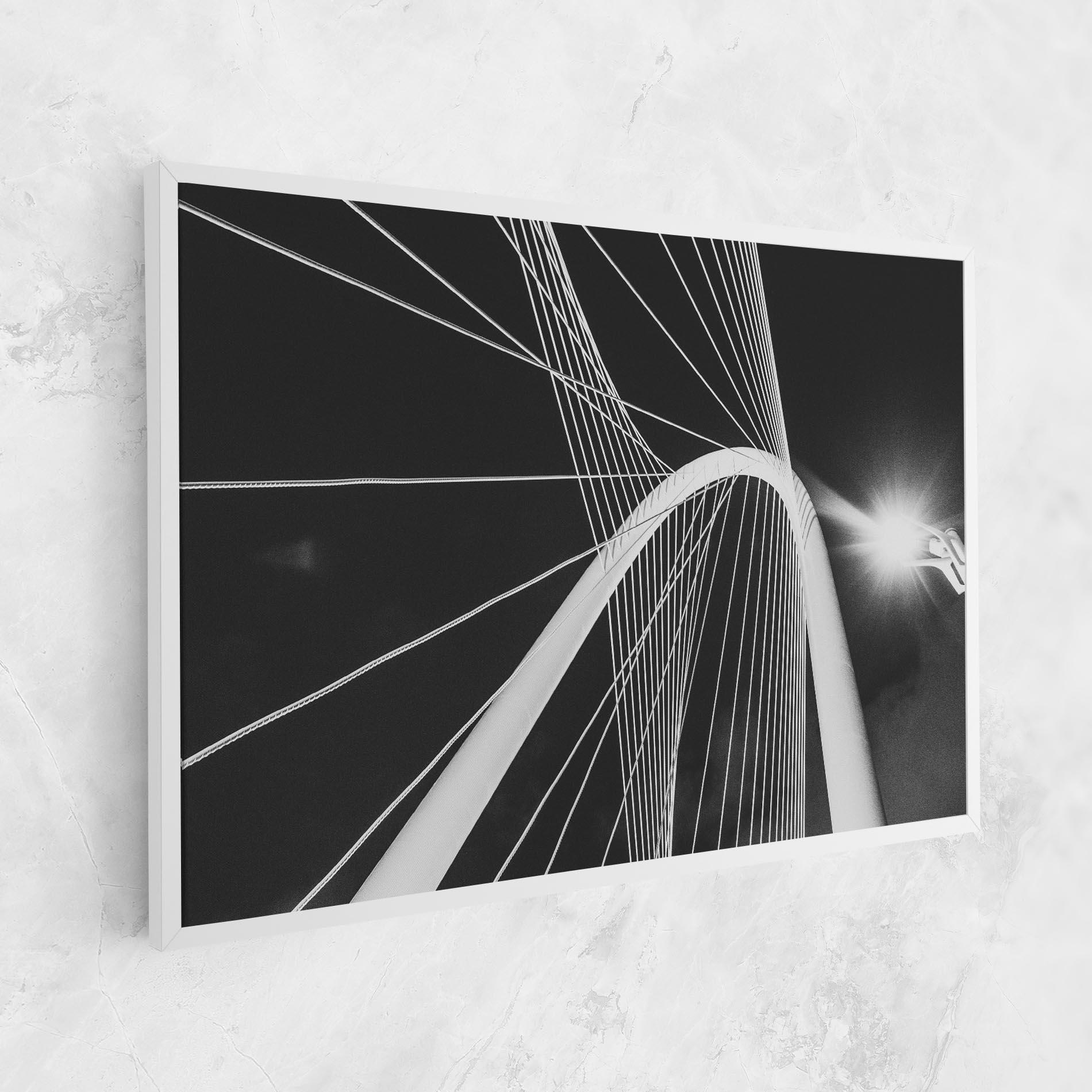 Leinwandbild White Glass Building mockup 1